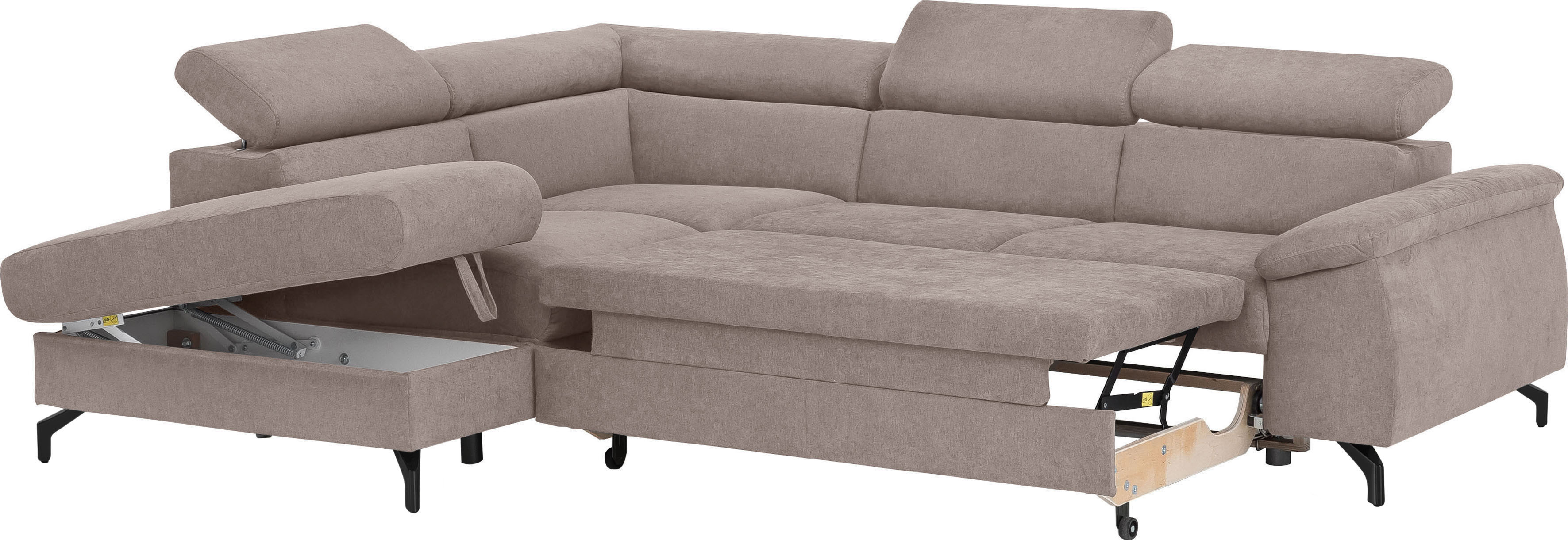 Thumbnail - COTTA Ecksofa "Komaris L-Form", mit Kopfteilverstellung, wahlweise mit Bettfunktion & Bettkasten