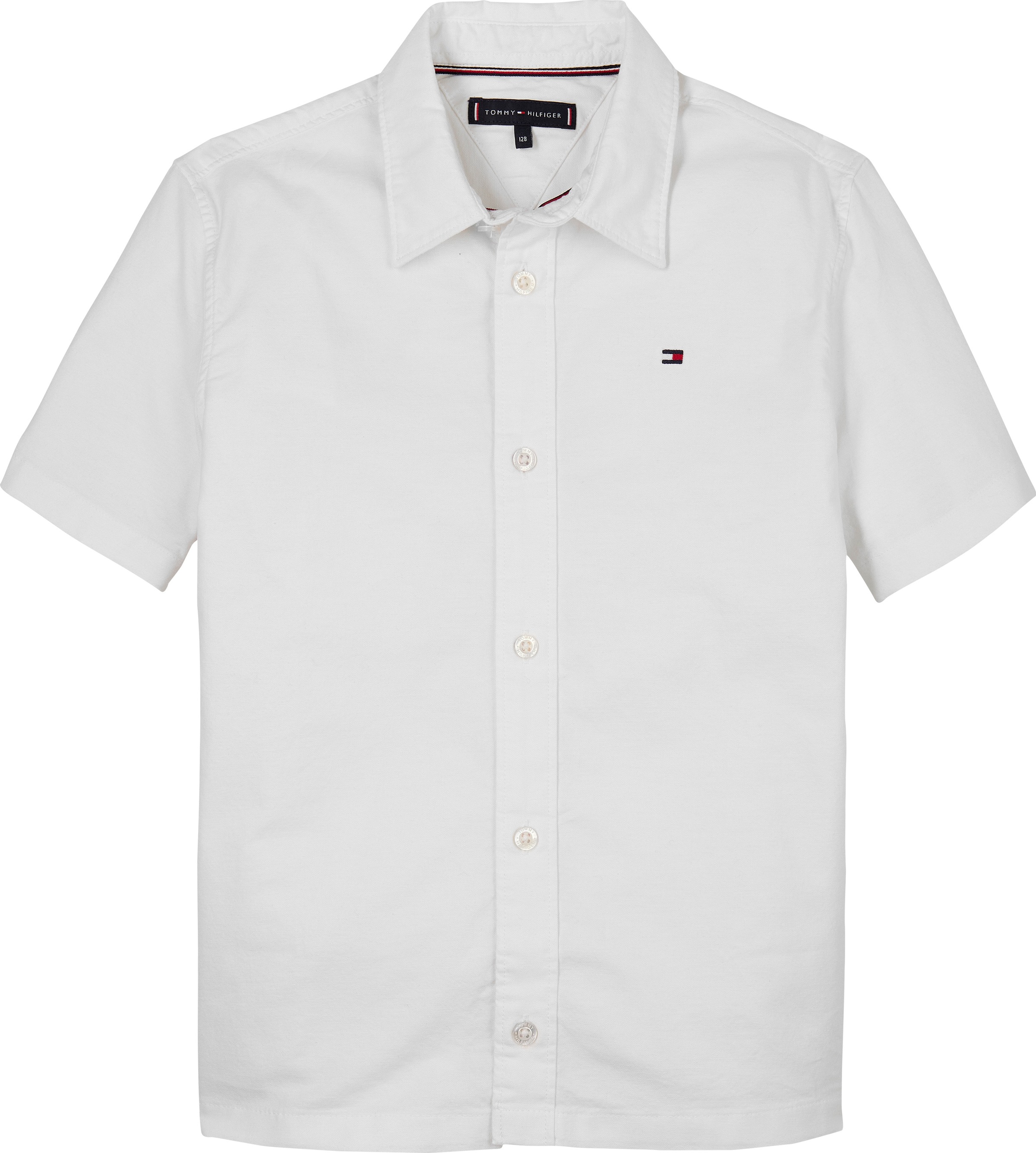 Thumbnail - Tommy Hilfiger Kurzarmhemd "STRETCH OXFORD SHIRT SS" mit Logostickerei