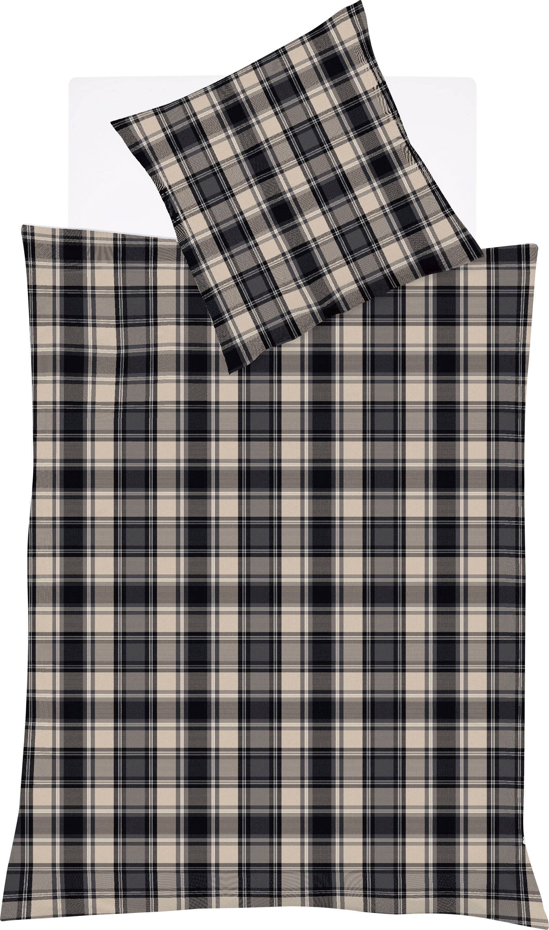 fleuresse Bettwäsche "Lech 4264" 3 Stk. tlg. Edelflanell, Baumwolle, in Gr. günstig online kaufen