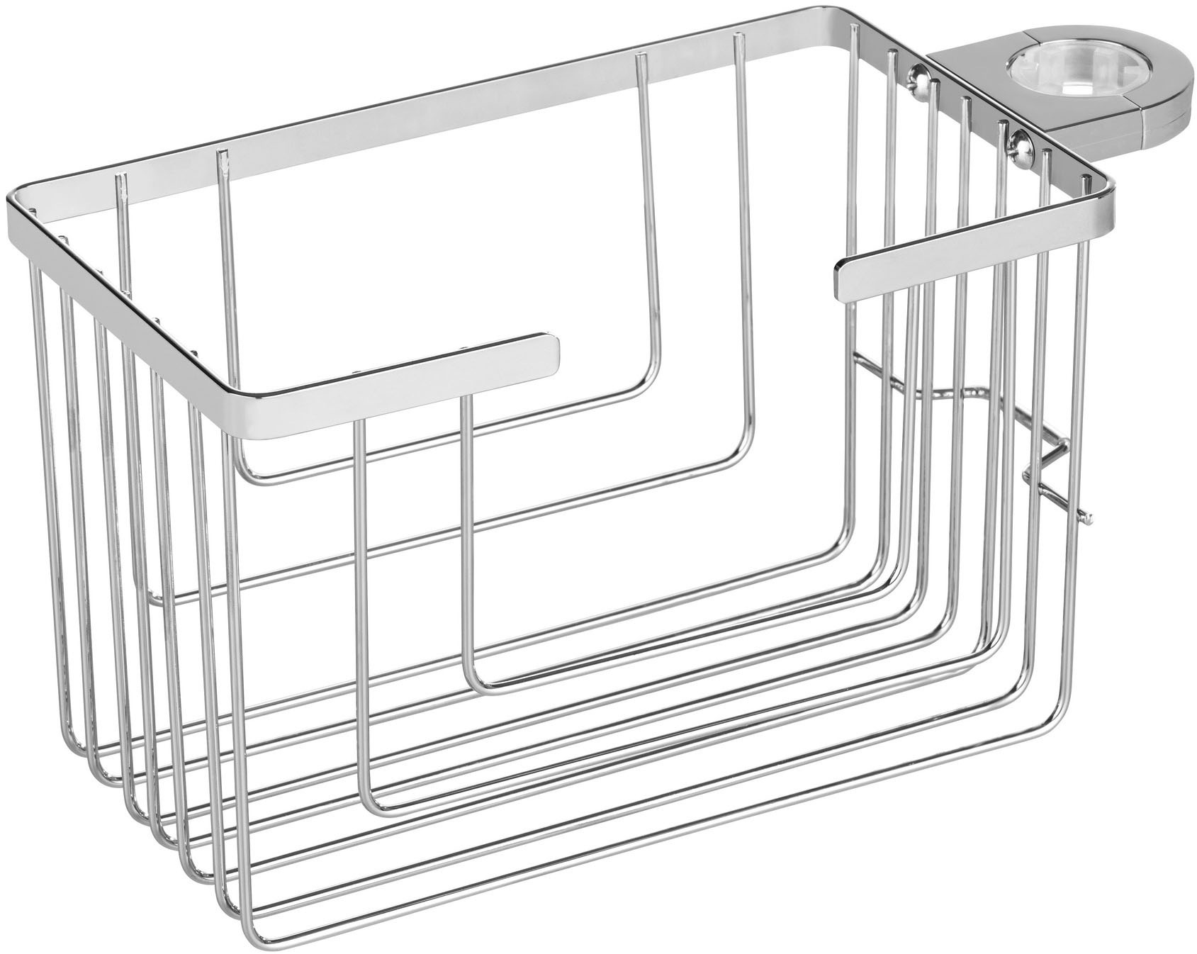 Thumbnail - WENKO Duschablage "Valognes" Duschstangencaddy aus rostfreiem Edelstahl, Montage ohne Bohren