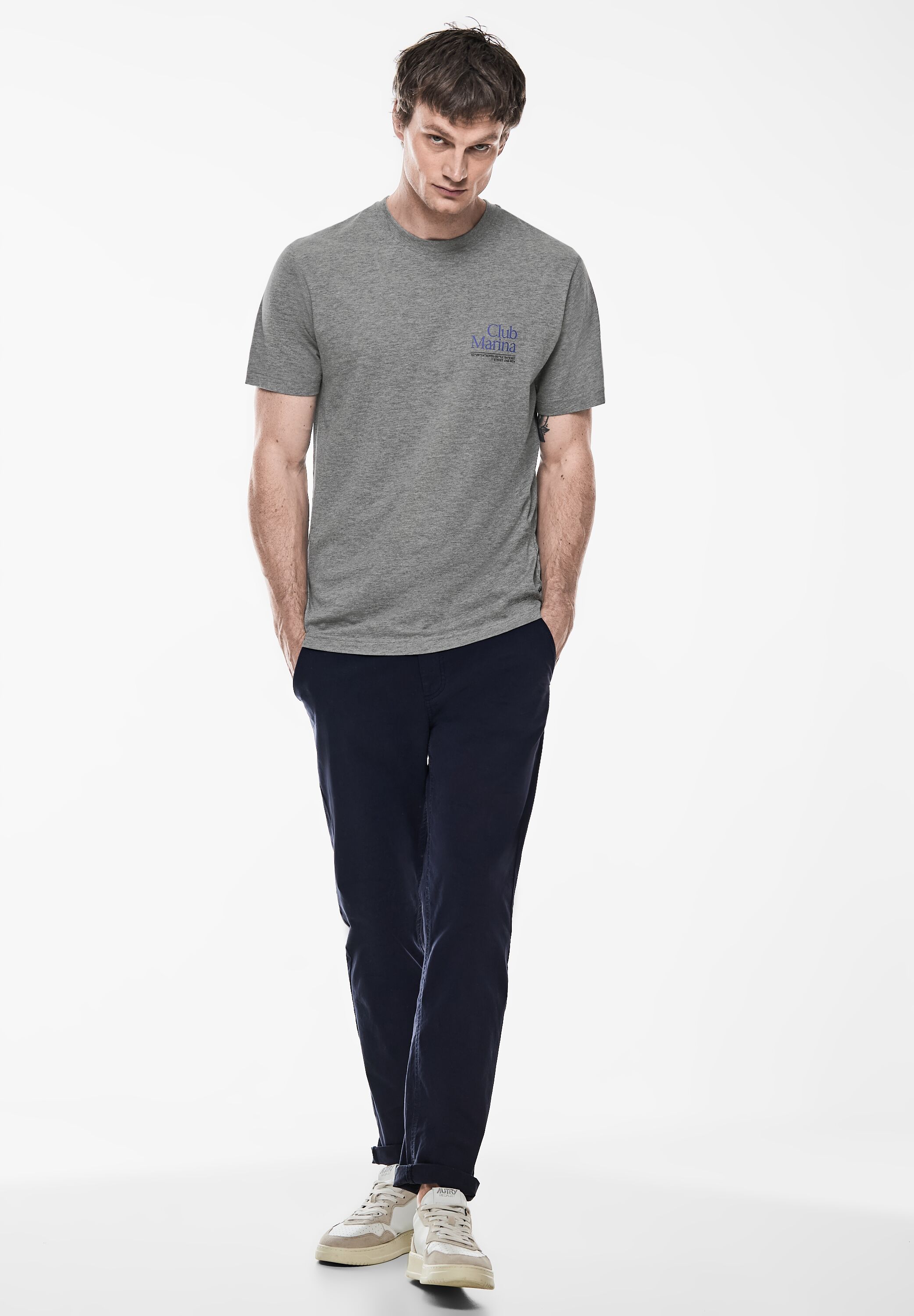 Thumbnail - STREET ONE MEN T-Shirt, aus reiner Baumwolle