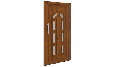 RORO Türen & Fenster Haustür »Otto 11«, BxH: 100x210 cm, golden oak / weiß, ohne Griff kaufen