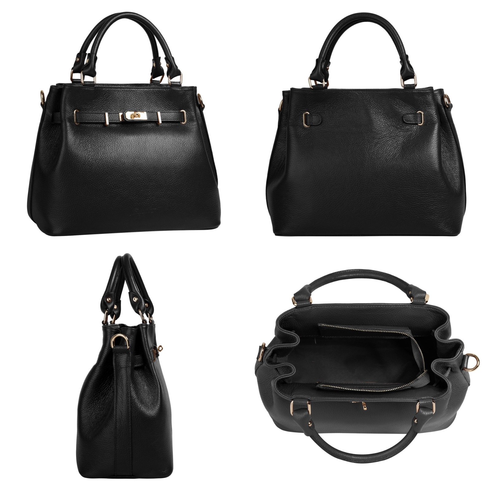 Samantha Look Henkeltasche echt Leder, Made in Italy, geräumige Henkeltasch günstig online kaufen