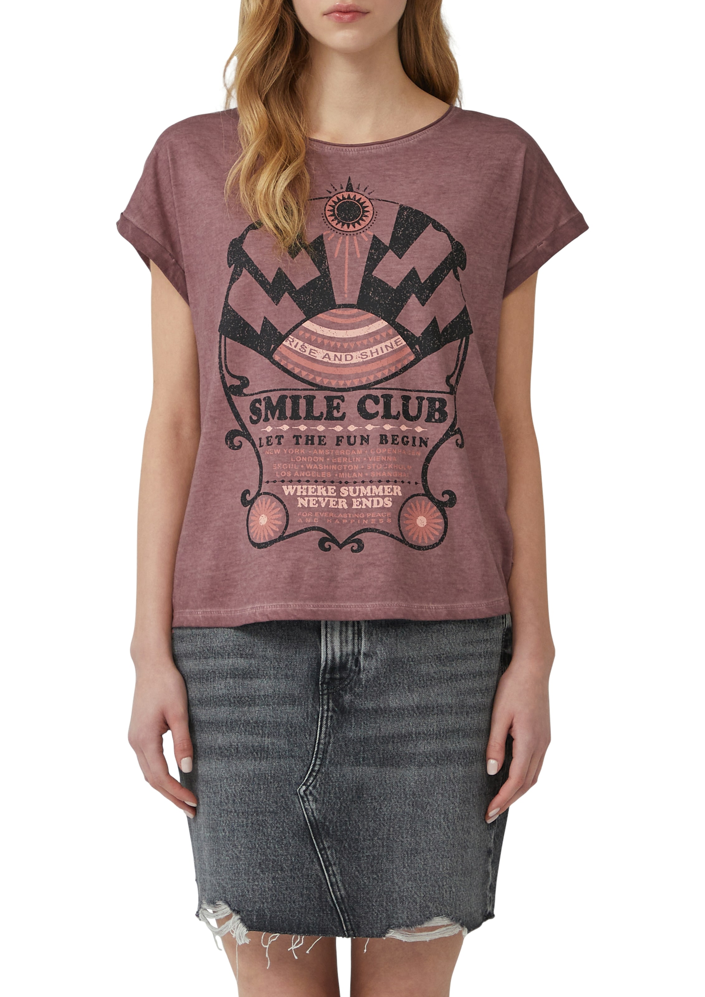 QS T-Shirt, mit Print günstig online kaufen