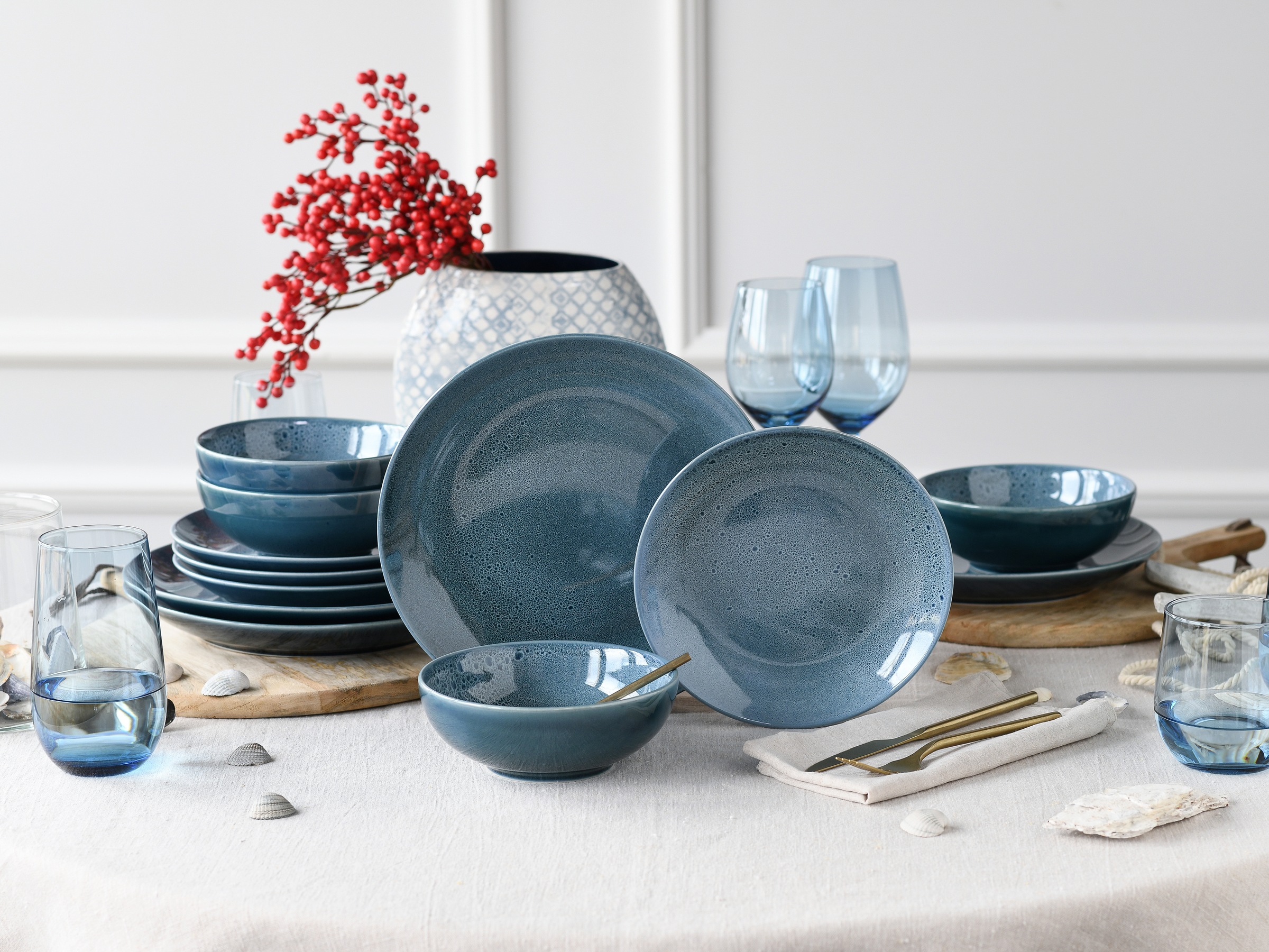 CreaTable Tafelservice "Geschirr-Set Reactive Nostalgic" Service, jedes Stü günstig online kaufen