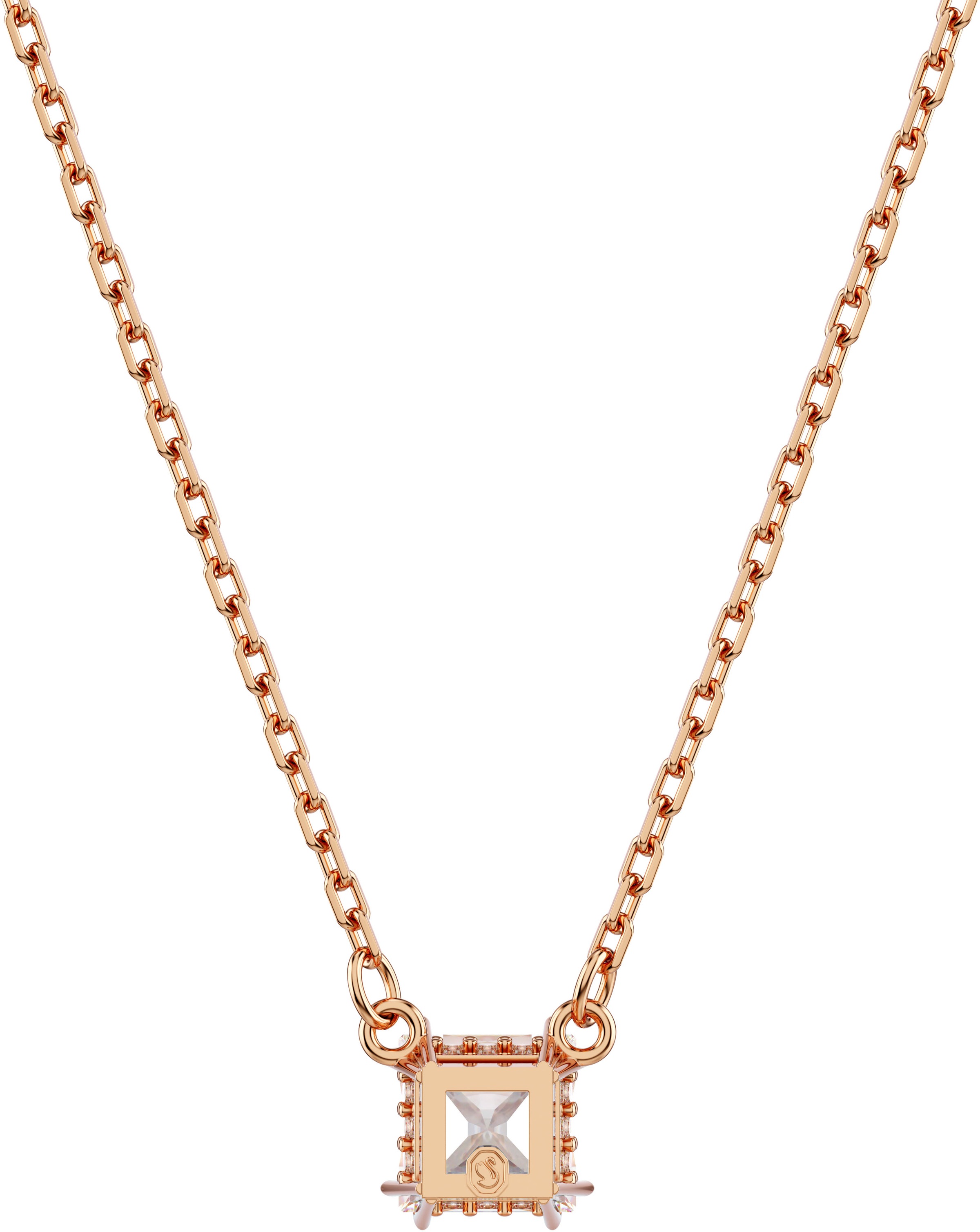 Swarovski Kette mit Anhänger »Stilla Square Attract, 5701903, 5701904«, mit Swarovski® Zirkonia (synth.)