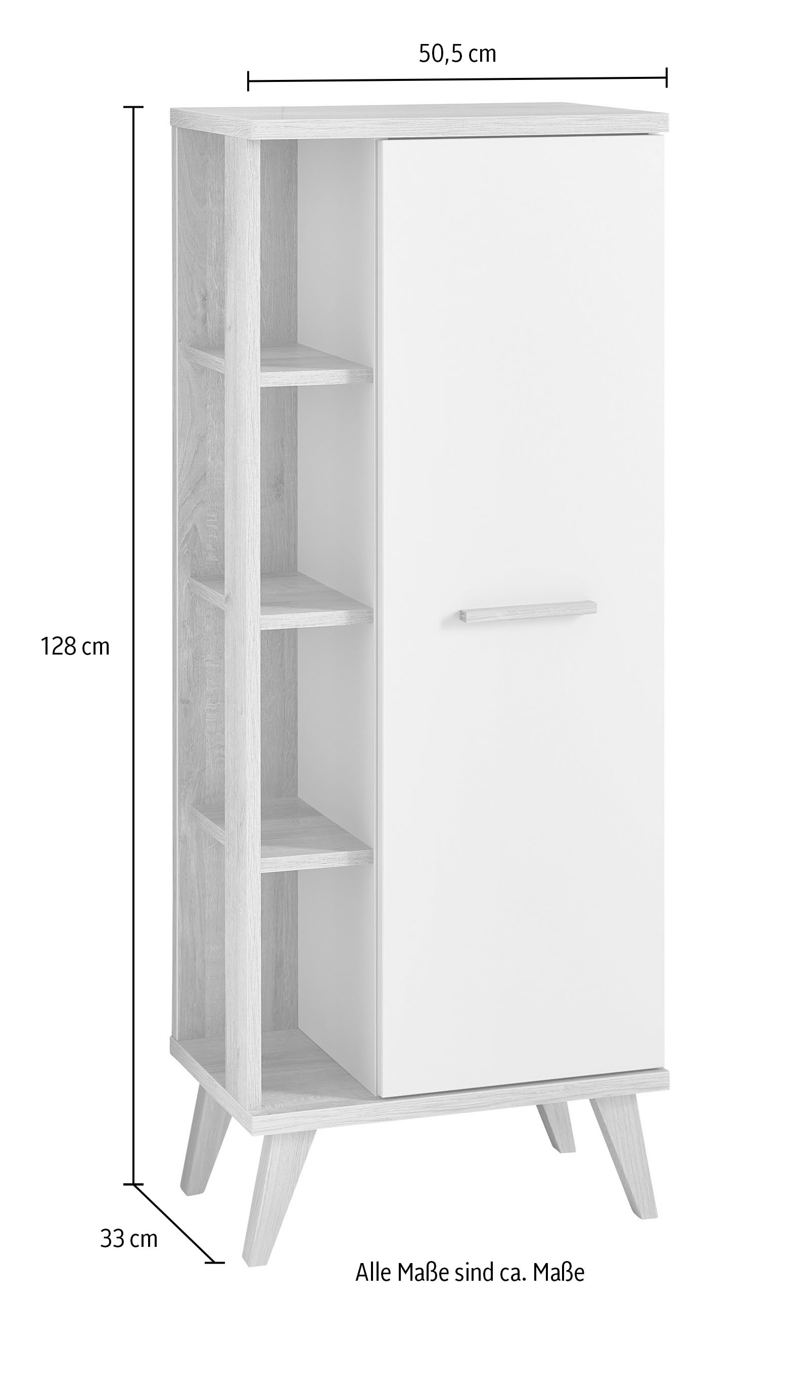 Saphir Midischrank »mit einem seitlichen Ablagefach«