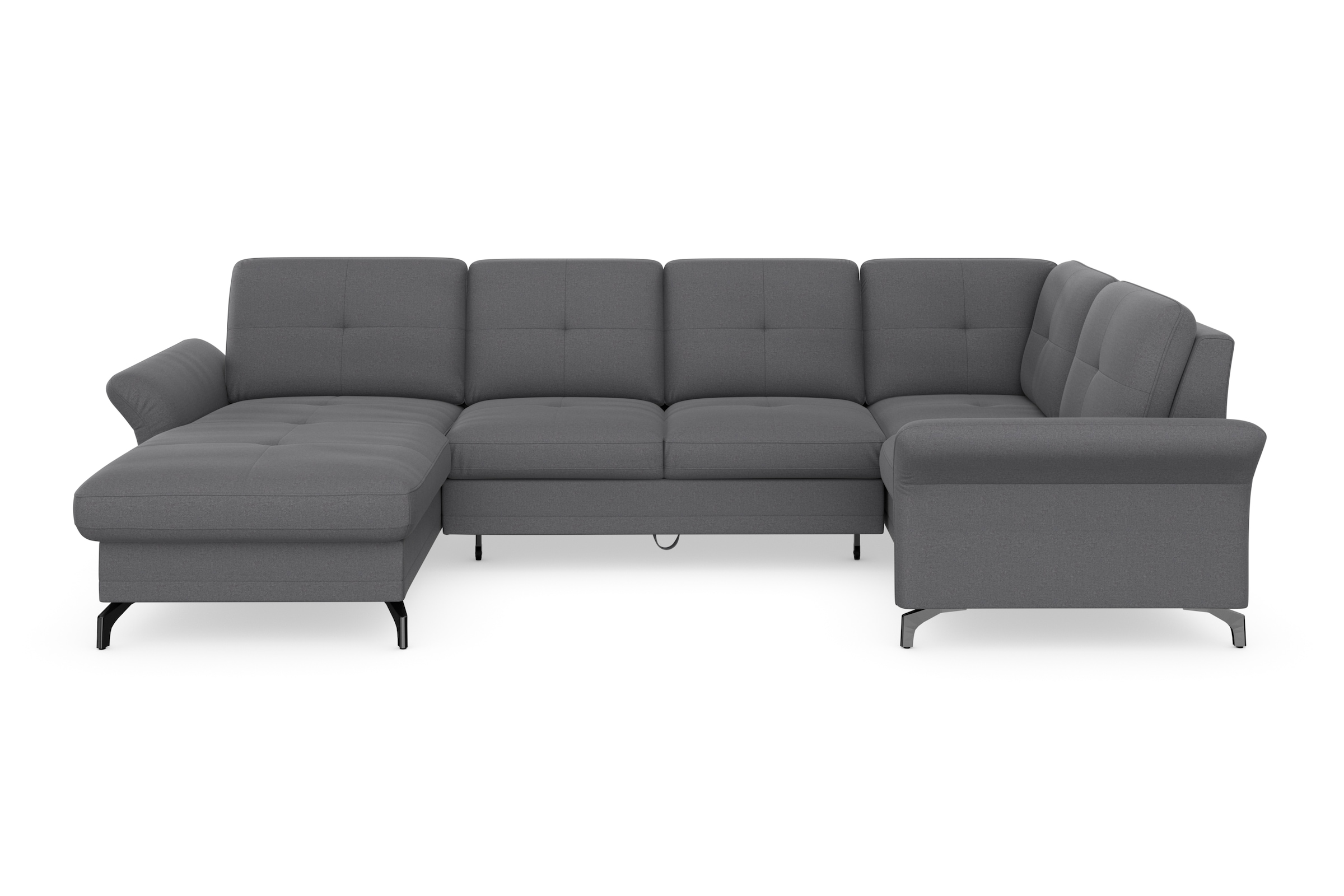 Home affaire Wohnlandschaft "Calando U-Form" wahlweise mit Bettfunktion, Be günstig online kaufen