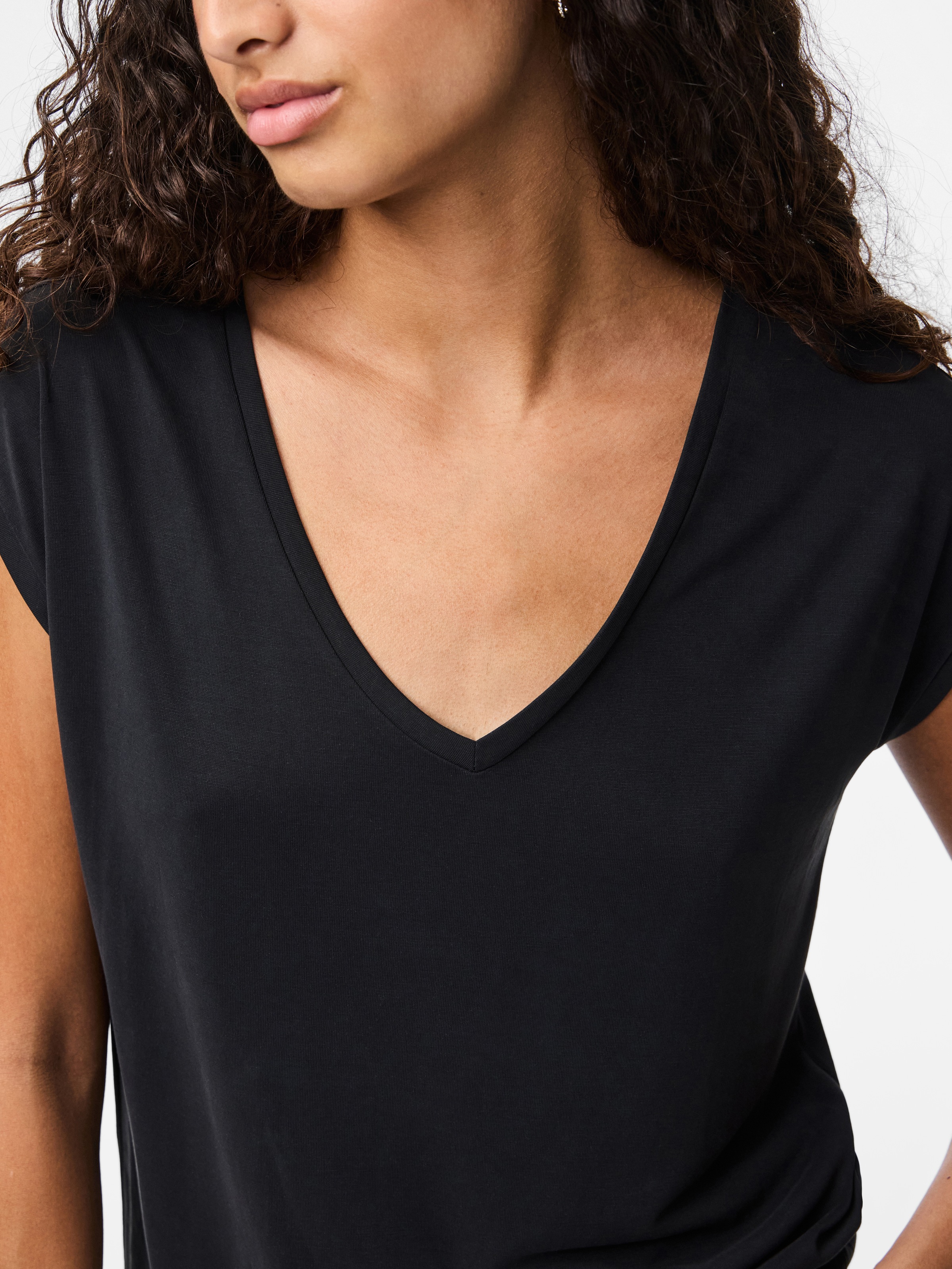 pieces Kurzarmshirt "PCKAMALA TEE NOOS BC" Materialmix, regular fit günstig online kaufen