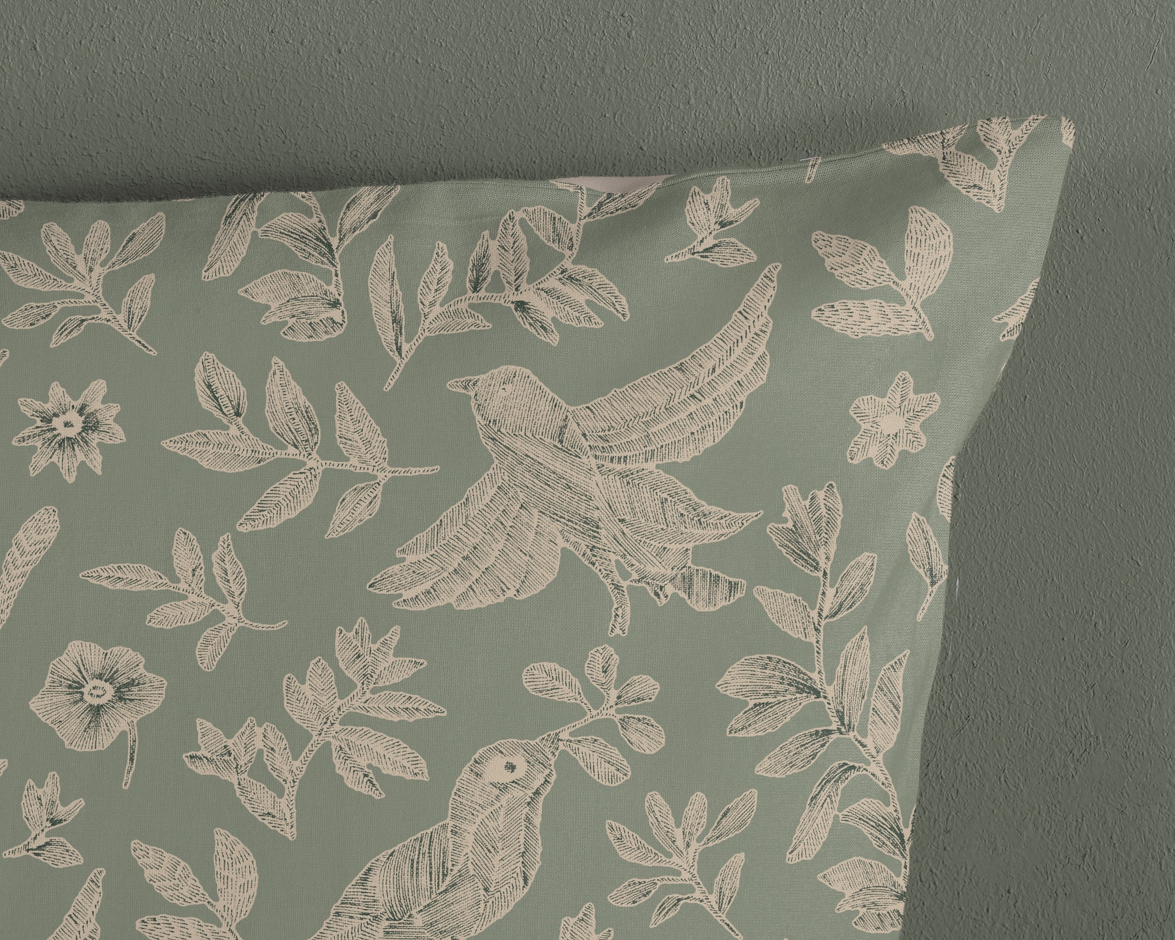 good morning Wendebettwäsche »Odette« 2 100% Baumwolle, Renforcé, Reißverschluss, Wendeoptik, Blätter