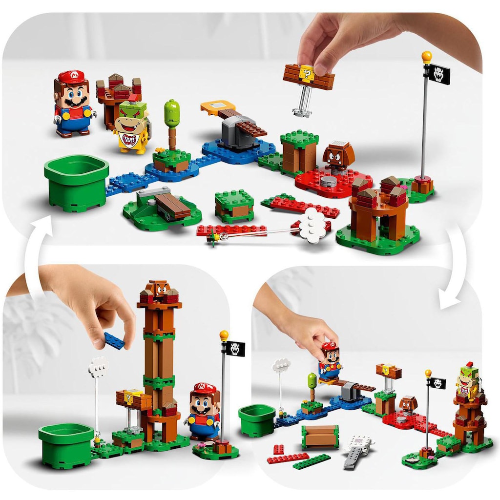 LEGO® Konstruktionsspielsteine »Abenteuer mit Mario – Starterset (71360), LEGO® Super Mario«, (231 St.)