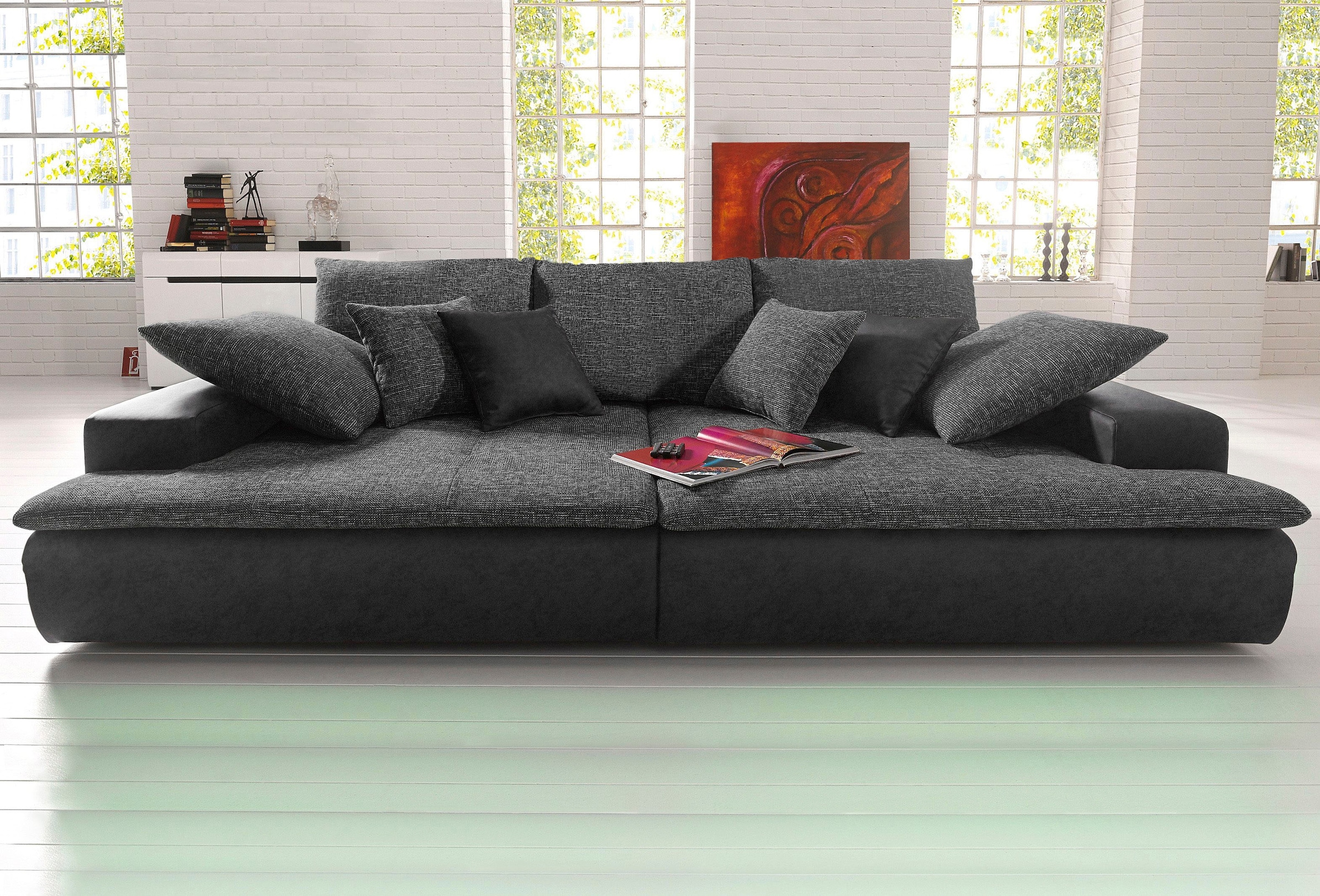 Mr. Couch Big-Sofa »Haiti«, wahlweise mit Kaltschaum (140kg Belastung/Sitz)  und RGB-Beleuchtung kaufen | BAUR | Big Sofas
