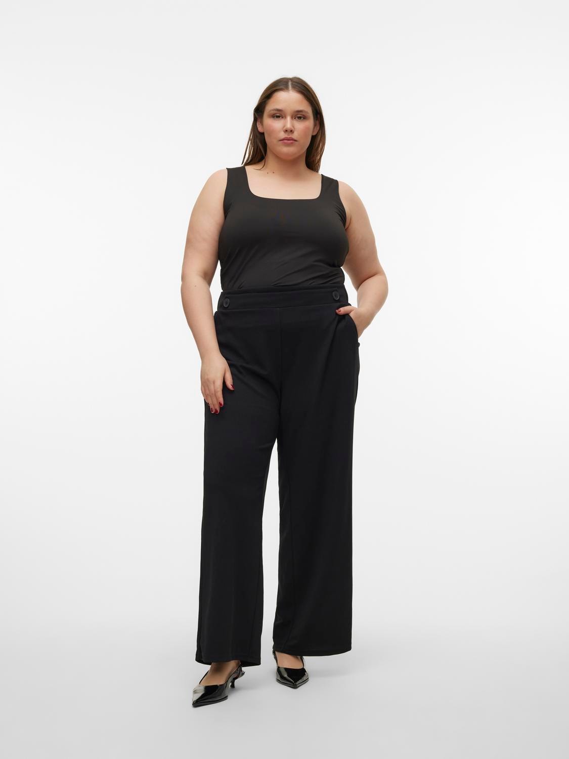 Vero Moda Curve Anzughose »VMCLIVA HW WIDE PANT CUR NOOS«