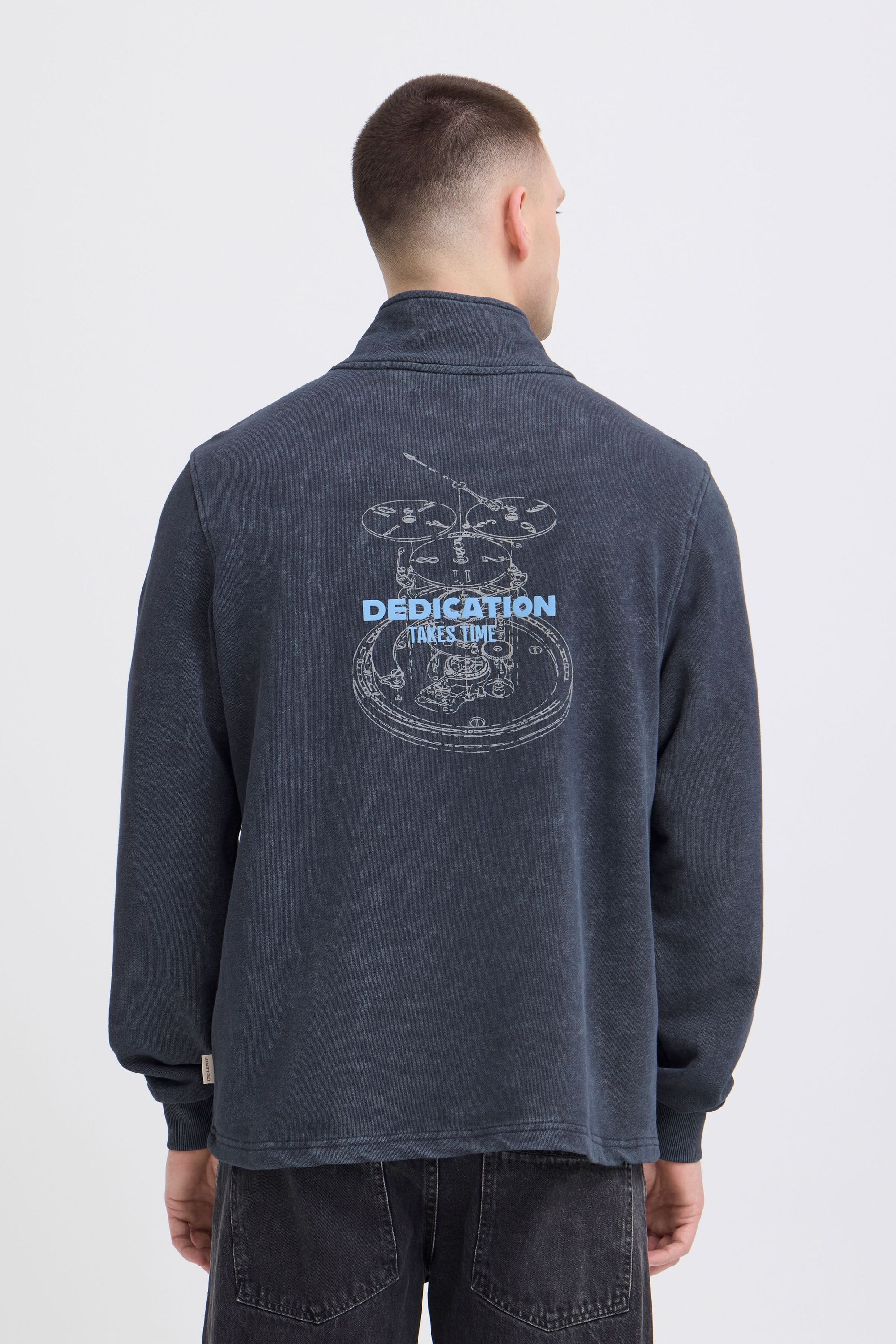 Blend Longpullover »BHFactor« Bequemer Troyer mit Backprint