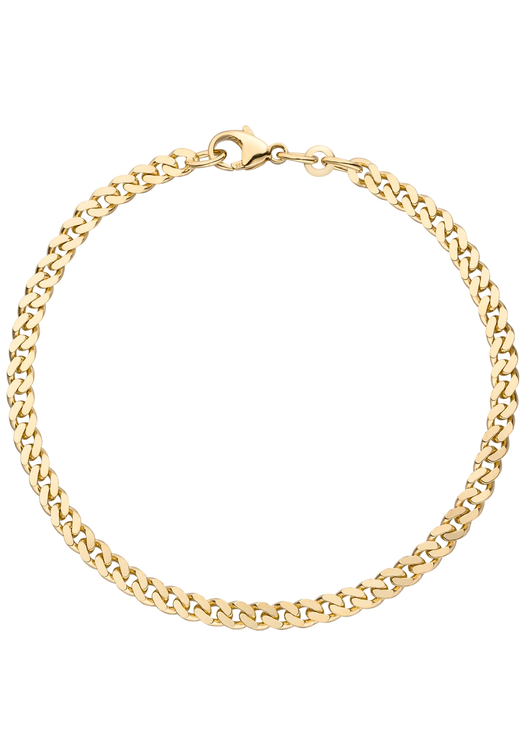 JOBO Damen Panzerarmband "Armband Panzer 3,9 mm", 21cm, Gelbgold 333gelbgold 333, Gelbgold 333, Armbänder, 333 Gold 21 cm