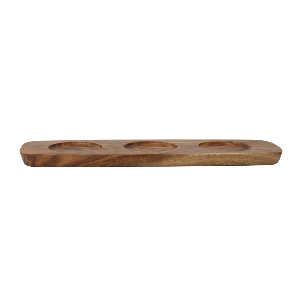 Villeroy & Boch Servierplatte »Tablett für Dipschälchen Artesano Original 30 x 9 cm braun-grau«
