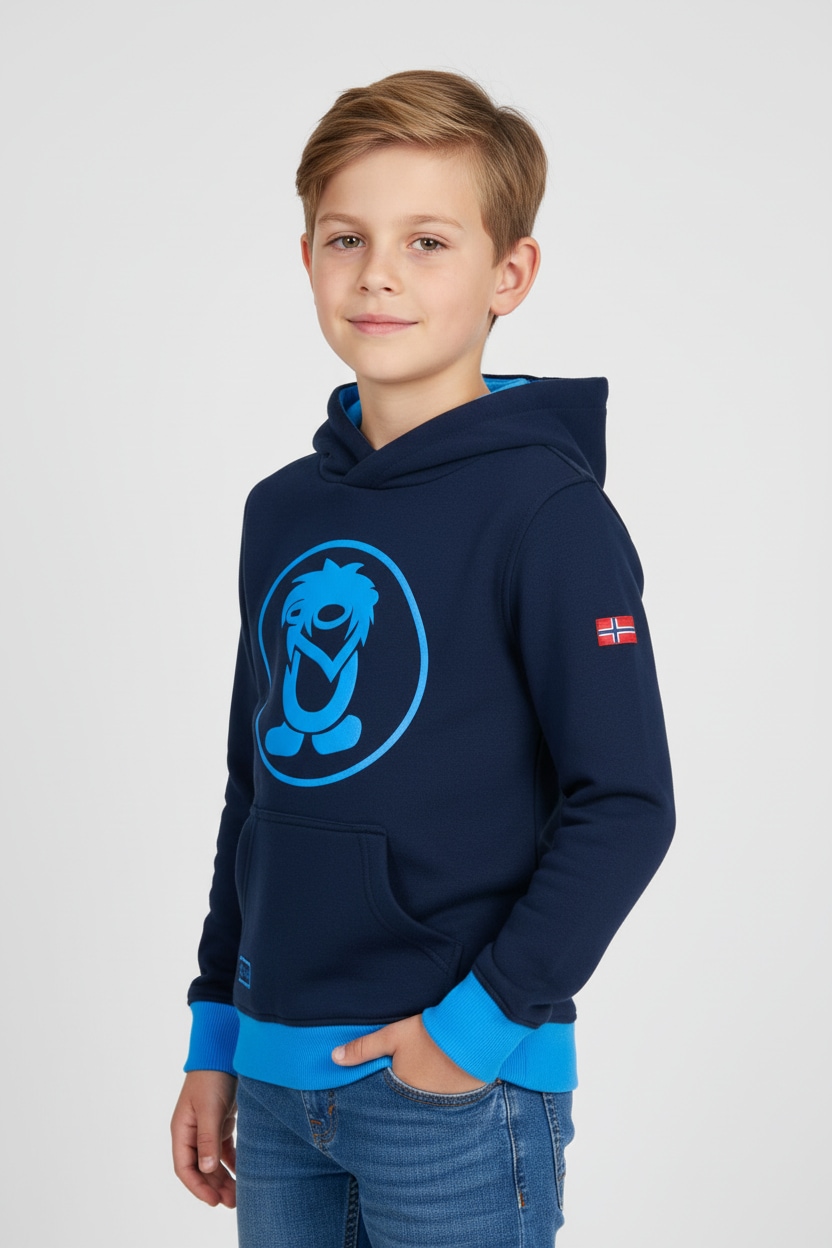 TROLLKIDS Kapuzensweatshirt "KIDS TROLL SWEATER", mit Kängurutasche, Langarm-Design, bedruckte oder unifarbene Optik