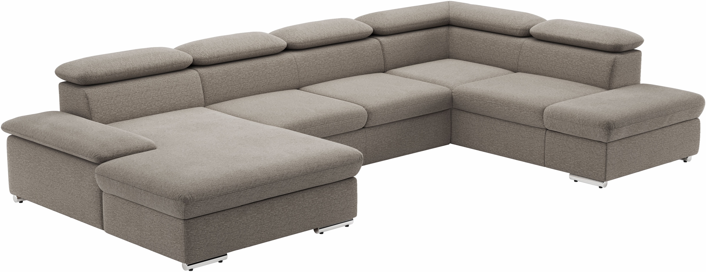 sit&more Wohnlandschaft »Valantine U-Form«, inkl. Kopf- und Armteilverstellung, wahlweise mit Bettfunktion