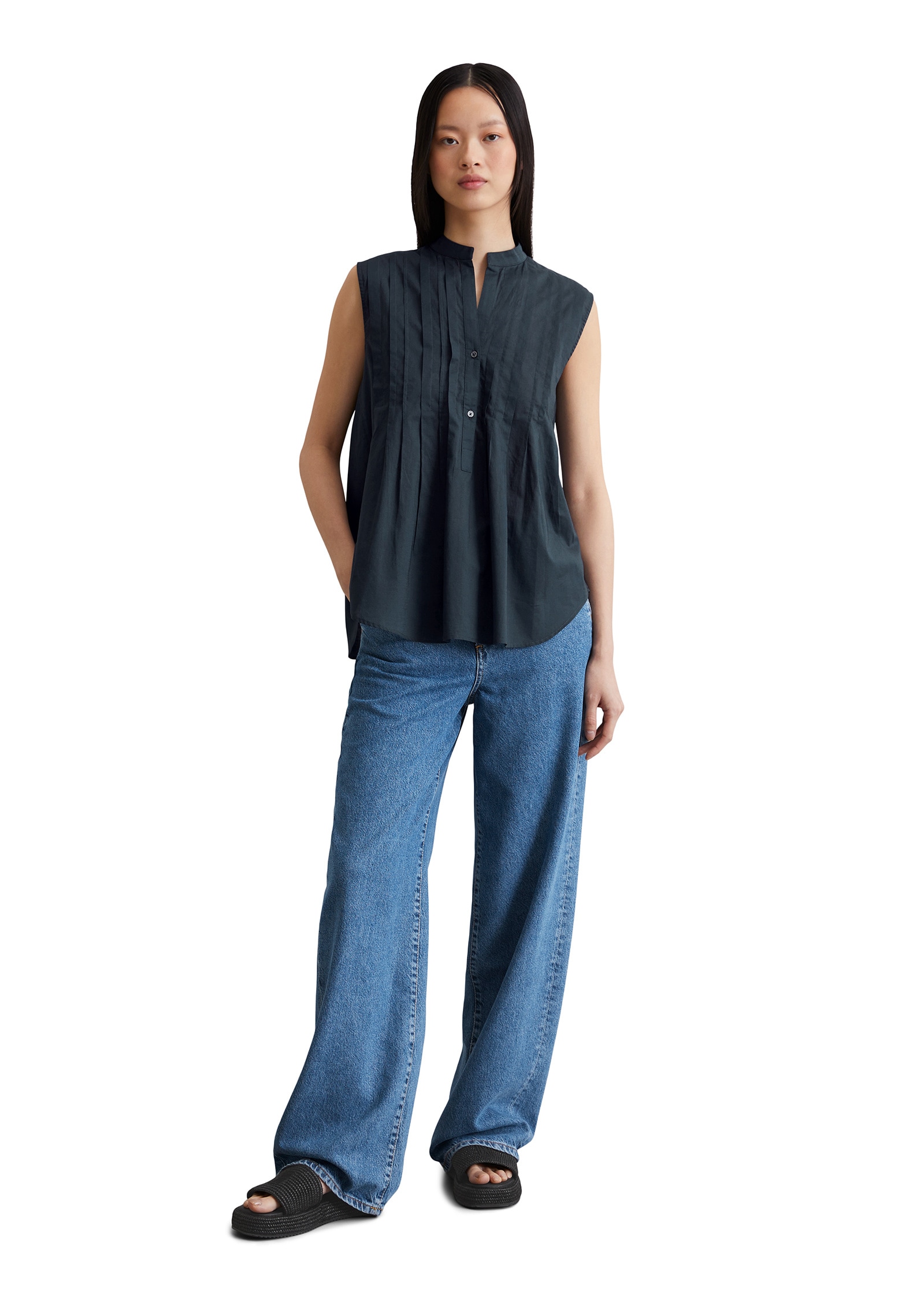 Marc O'Polo Blusentop »aus Silky-Touch-Baumwoll-Voile«