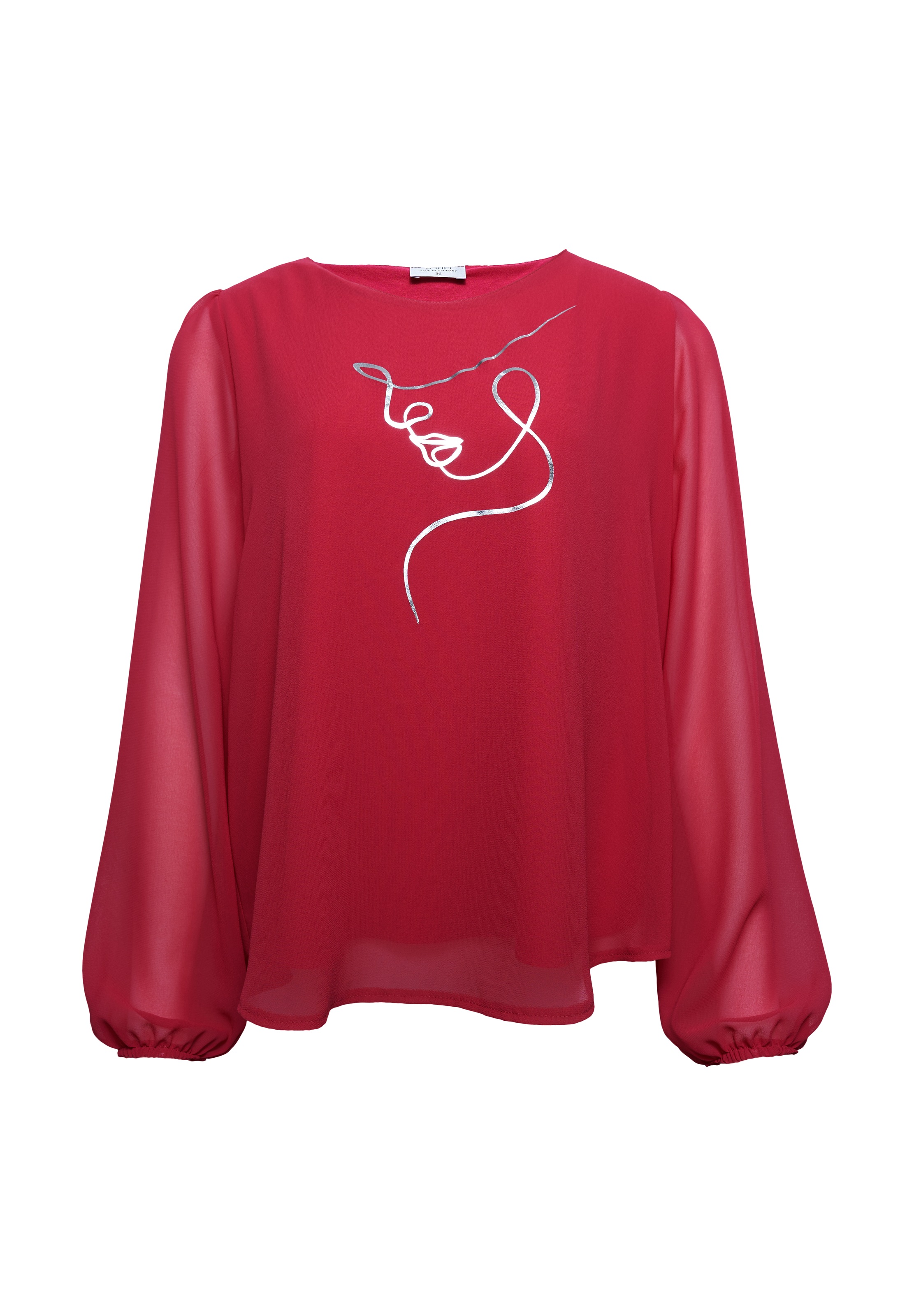 Thumbnail - Seidel Moden Langarmbluse im modischen Lagenlook, MADE IN GERMANY