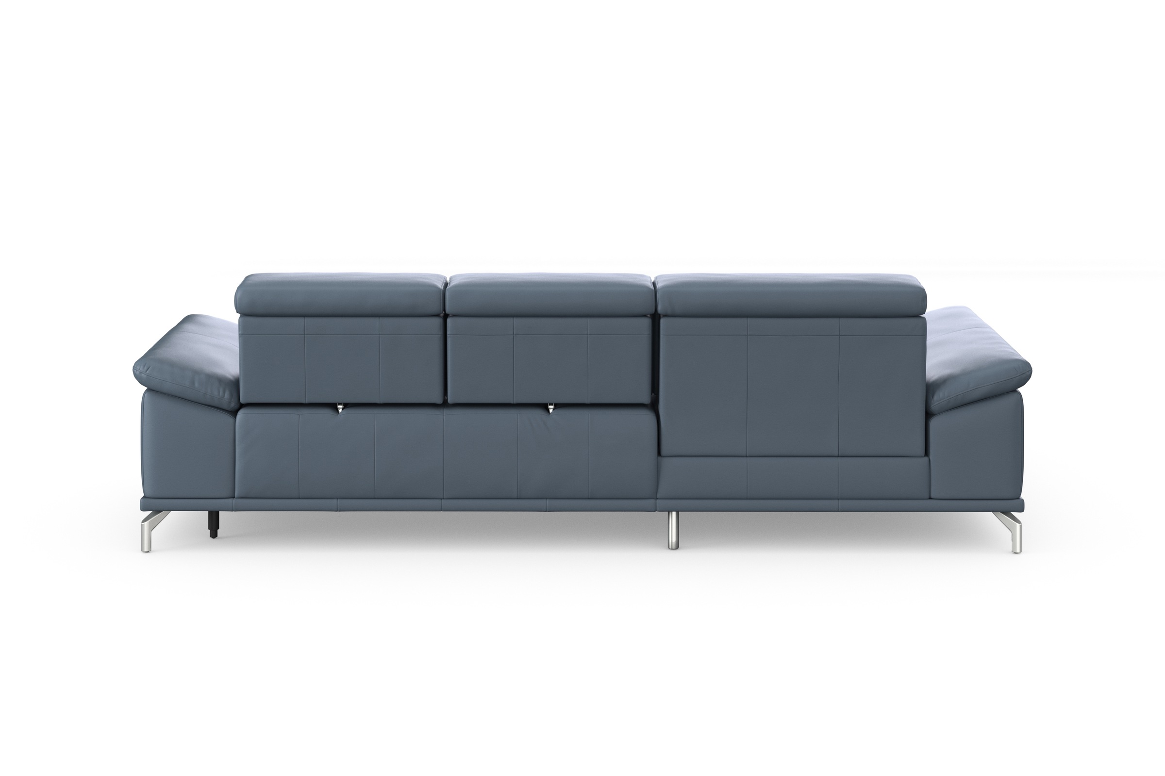 sit&more Ecksofa »Cabrio L-Form, mit Sitztiefenverstellung, Arm- und Kopfteilverstellung«, 2 Nierenkissen, Federkern, optional Bettfunktion und Stauraum