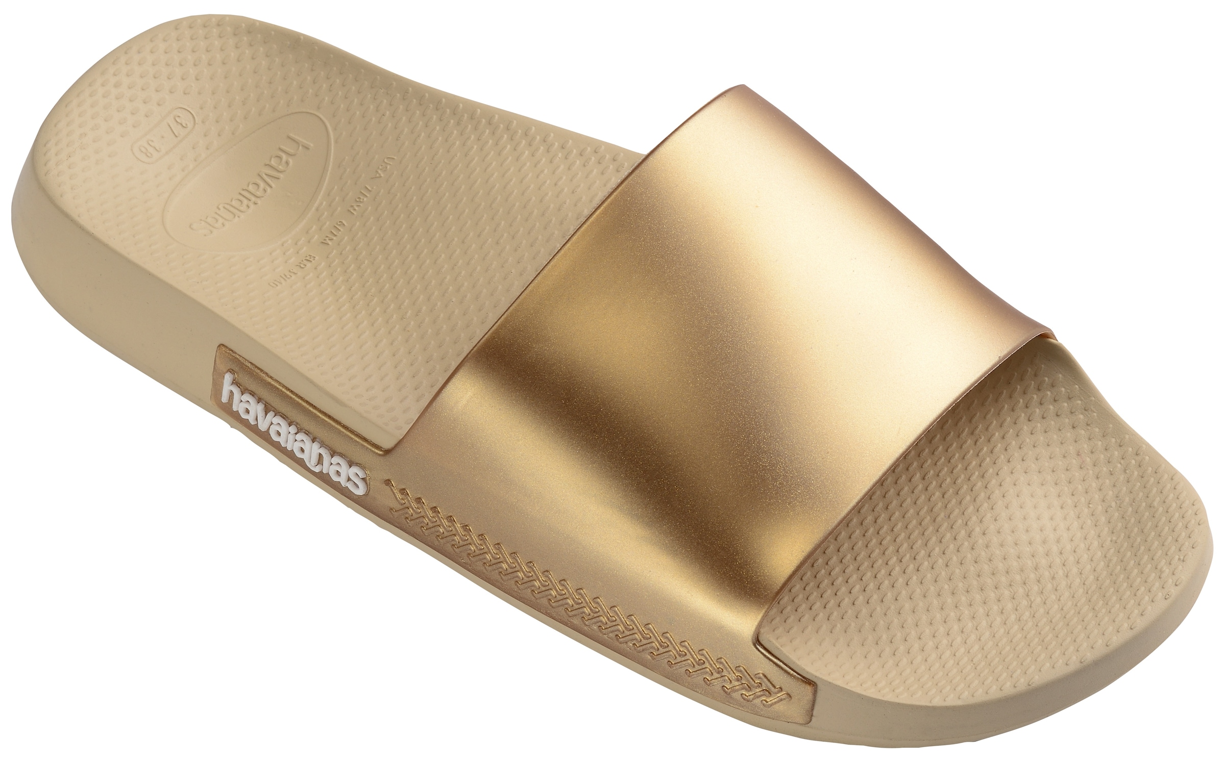 Badepantolette »SLIDE CLASSIC METALLIC«, Sommerschuh, Schlappen, Poolslides in...