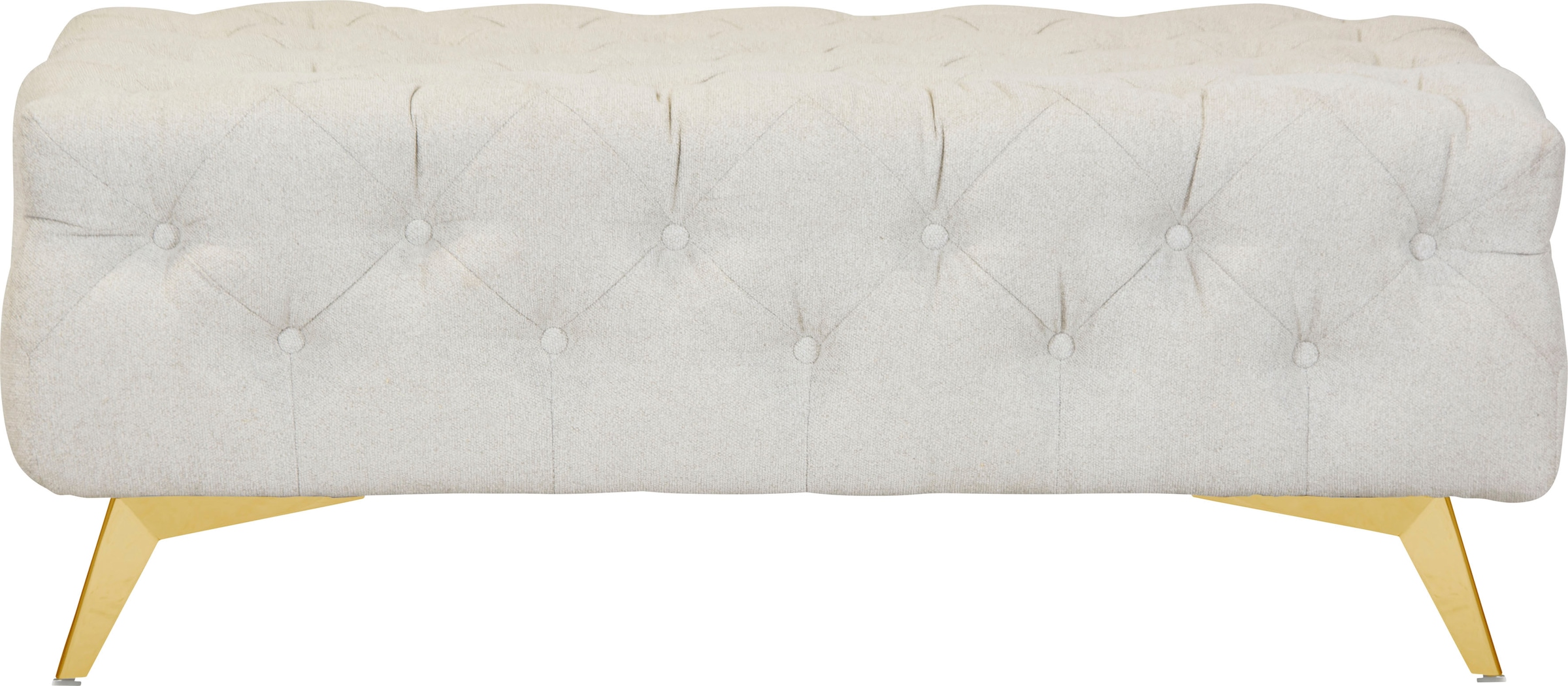 Home affaire Polsterhocker "Amaury" Chesterfield-Optik, Breite 120cm, Fußfa günstig online kaufen