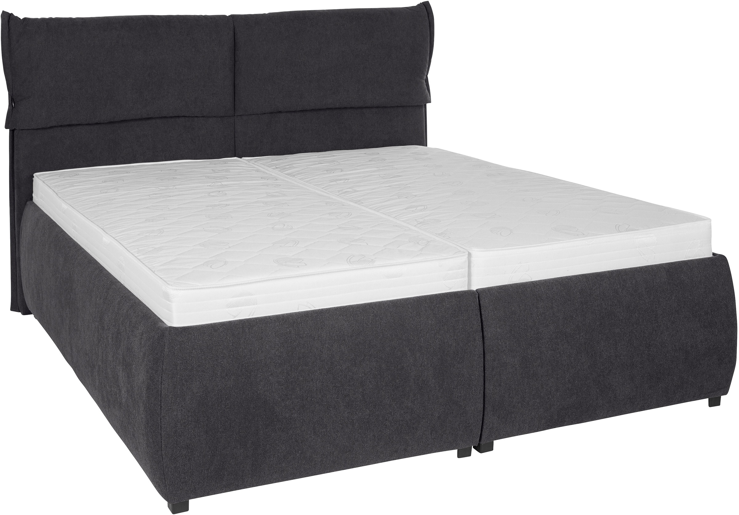 Thumbnail - andas Polsterbett "Jenson" als Bettgestell oder mit 3 Matratzenarten und Härtegraden