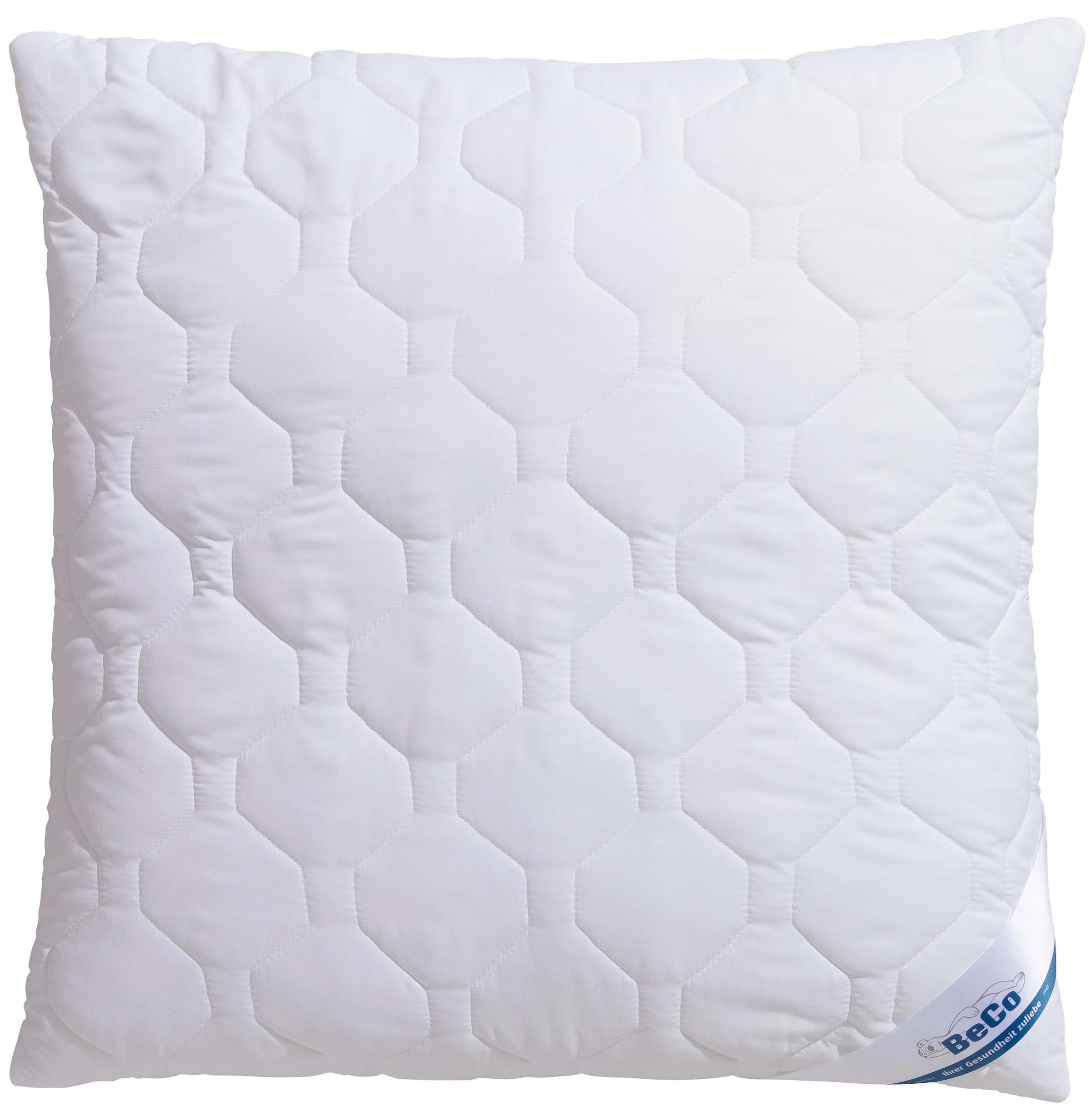 Beco Microfaserkissen "BeCo MF50, Bezug: Microfaser-Feinbatist" Füllung: 100% Polyester 1 Stk. tlg. Kopfkissen 40x80 cm, 80x80 cm, Kissen ist flauschig und stützend