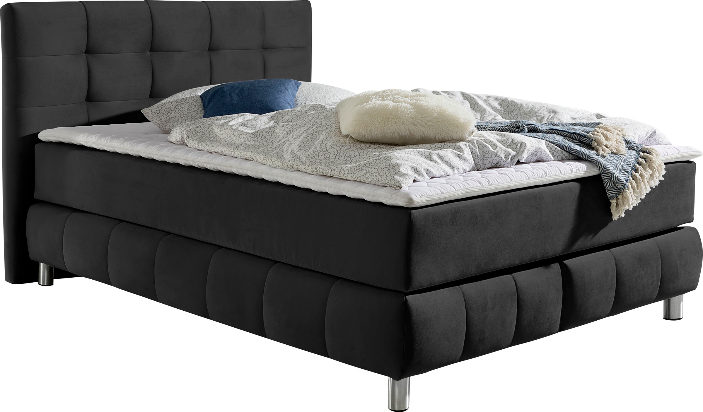 andas Boxspringbett »Salo«, incl. Topper, 6 Breiten, 2 Härtegrade, TFK auch in Härtegrad 4