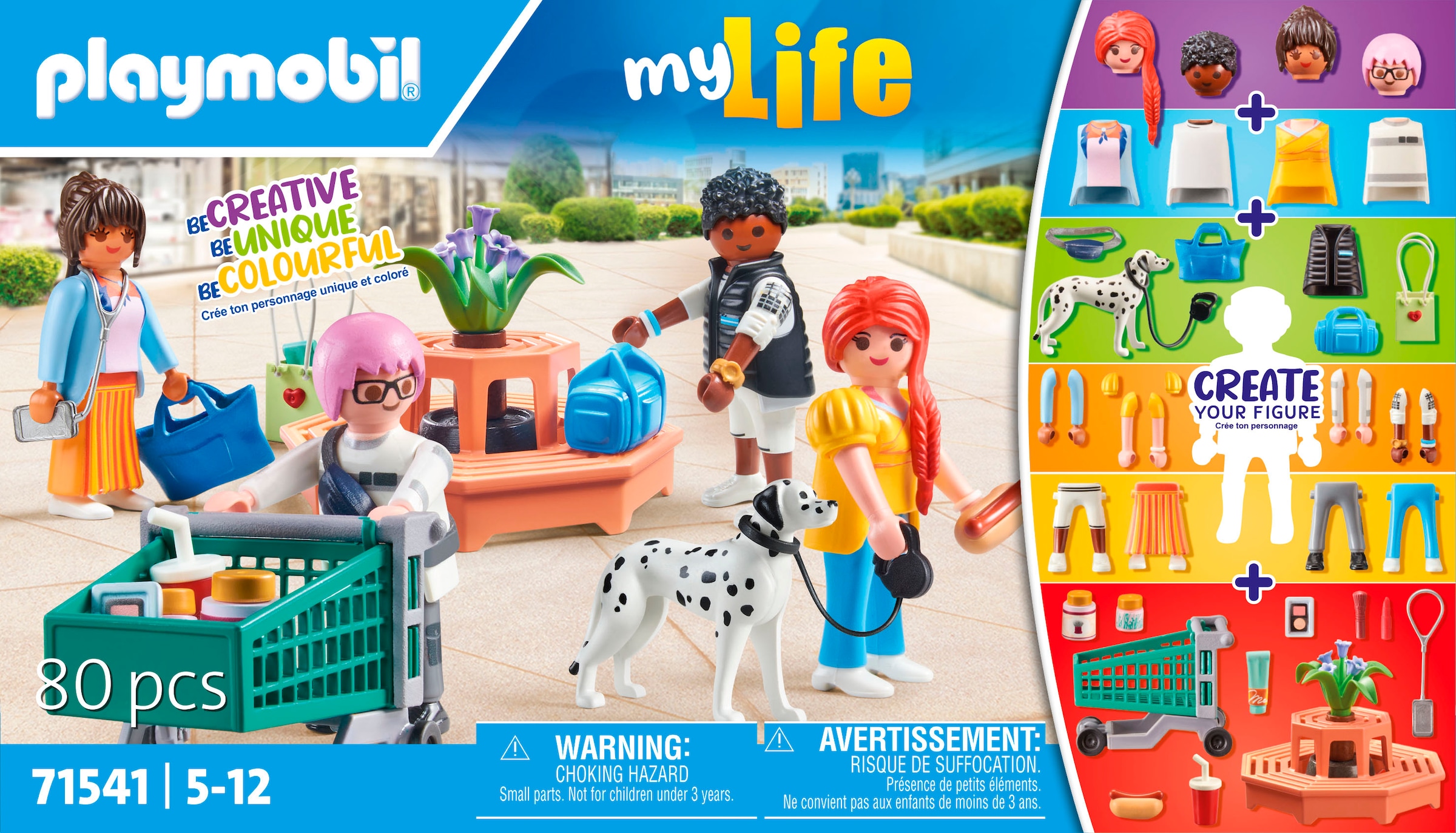 Playmobil® Konstruktions-Spielset »My Figures: Shopping (71541), My Life« Made in Europe