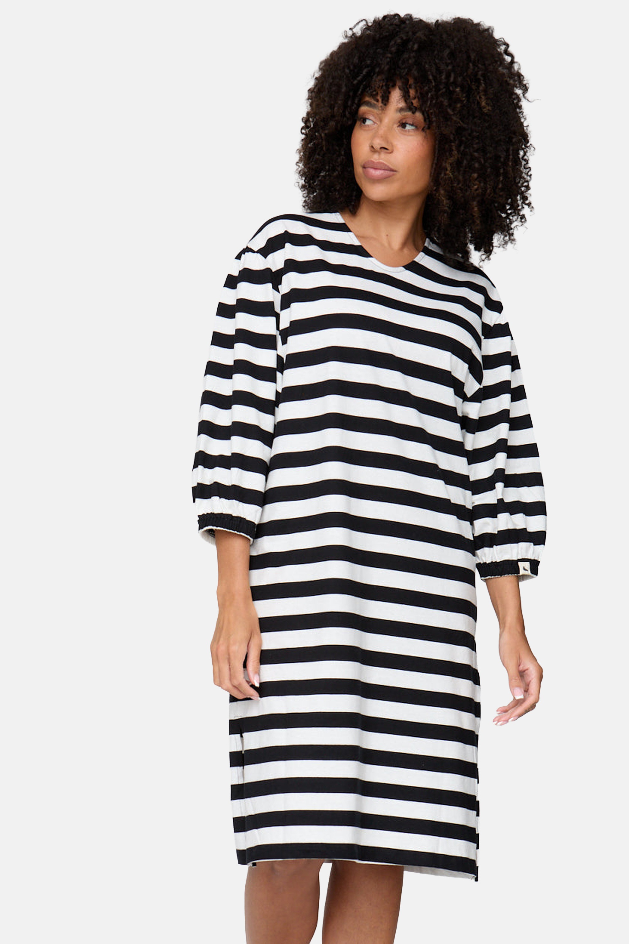 Turtledove London Midikleid »Rosa Bold Stripe Print Midi Dress Damen«