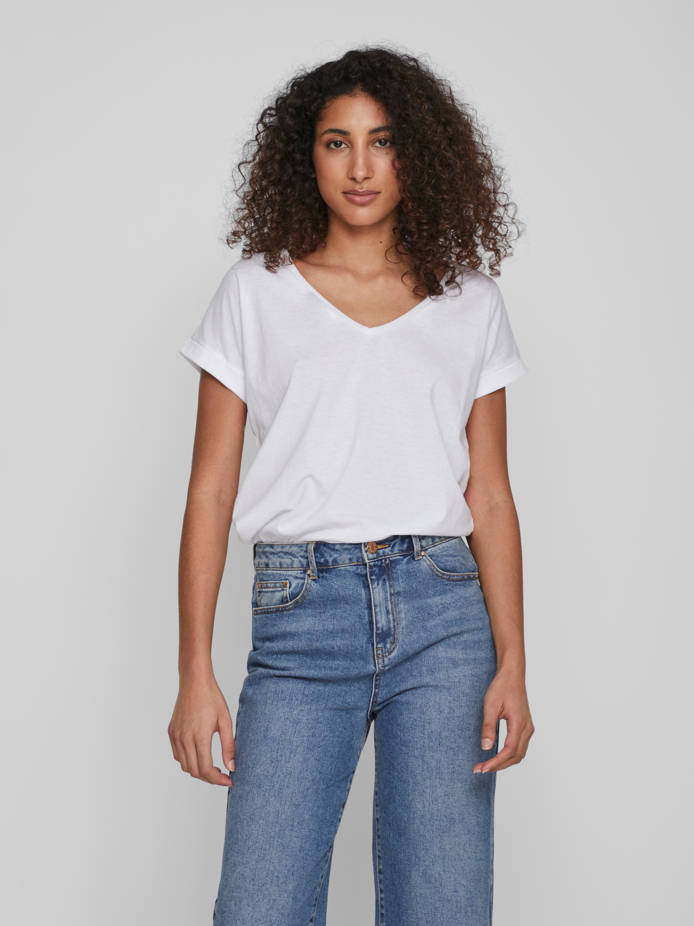 Vila V-Shirt "VIDREAMERS NEW V-NECK T-SHIRT - NOOS" günstig online kaufen