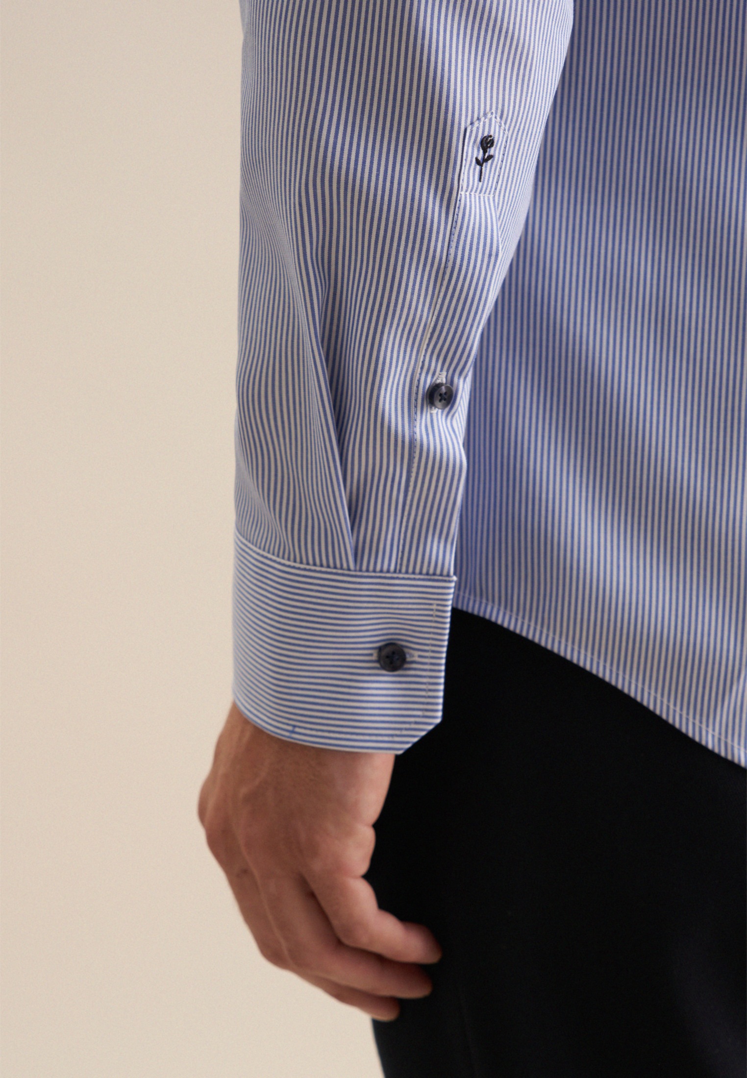 seidensticker Businesshemd »Slim«, Slim Langarm Kentkragen Streifen