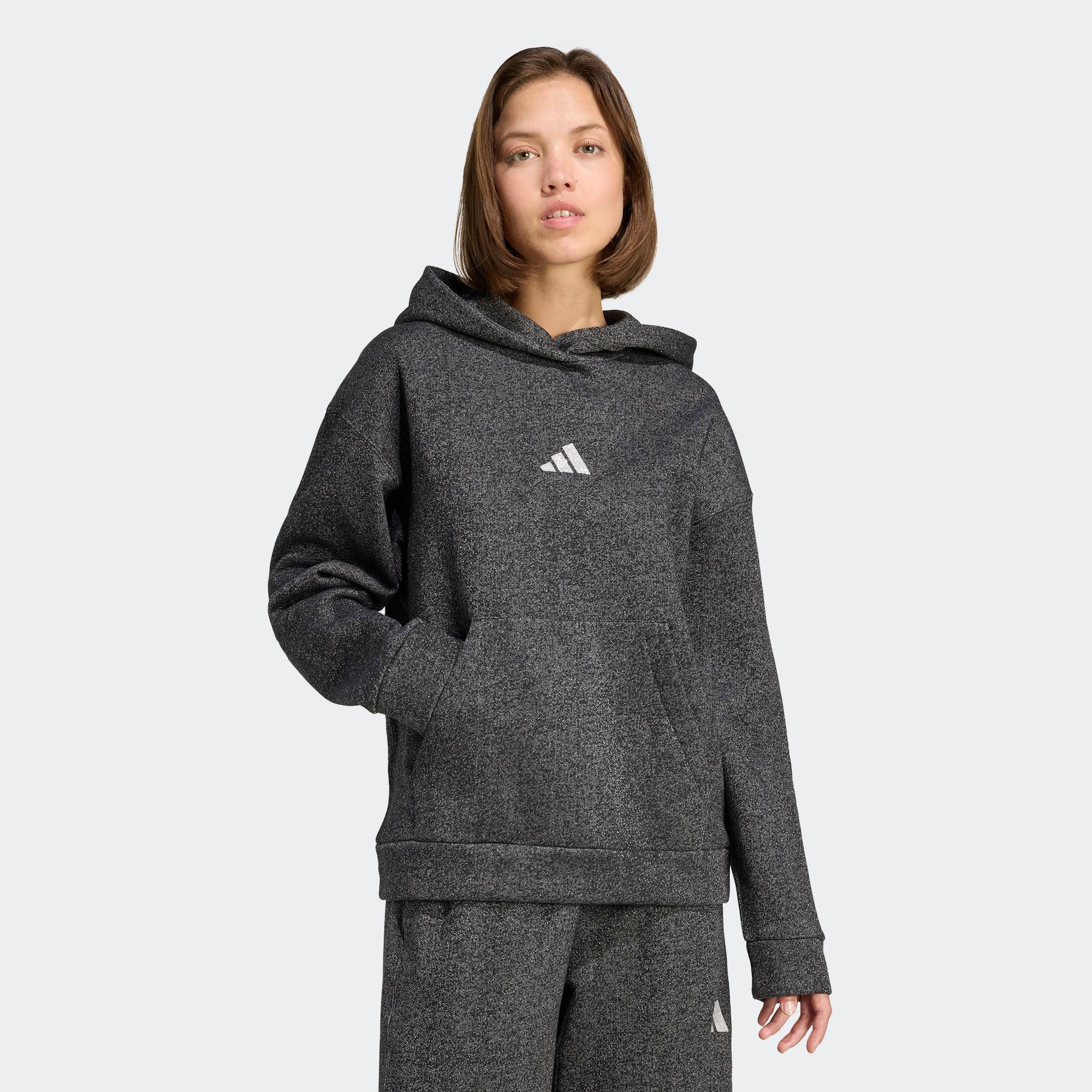 adidas Sportswear Kapuzensweatshirt "ALL SZN HOLIDAY GLITTER FLEECE LOOSE H günstig online kaufen