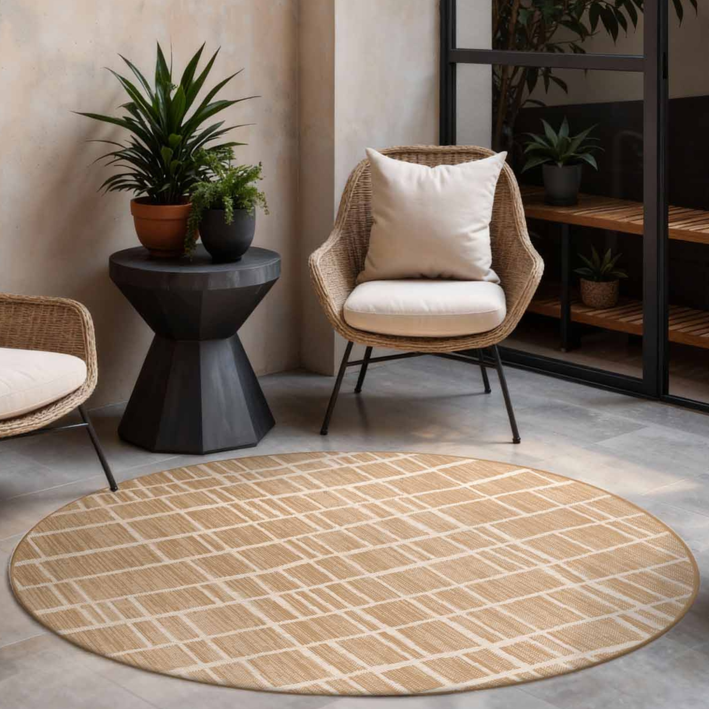 Ted Baker Teppich "Crouch, Wendeteppich" rund 8 mm Höhe Designteppich, Wett günstig online kaufen