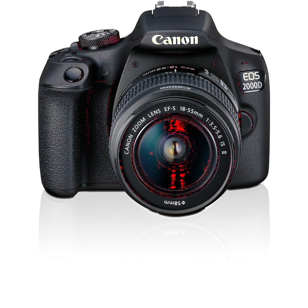 Canon Spiegelreflexkamera »EOS 2000D Kit«, EF-S 18-55 IS II, 24,1 MP, NFC-WLAN (Wi-Fi), inkl. EF-S 18-55 IS II Objektiv