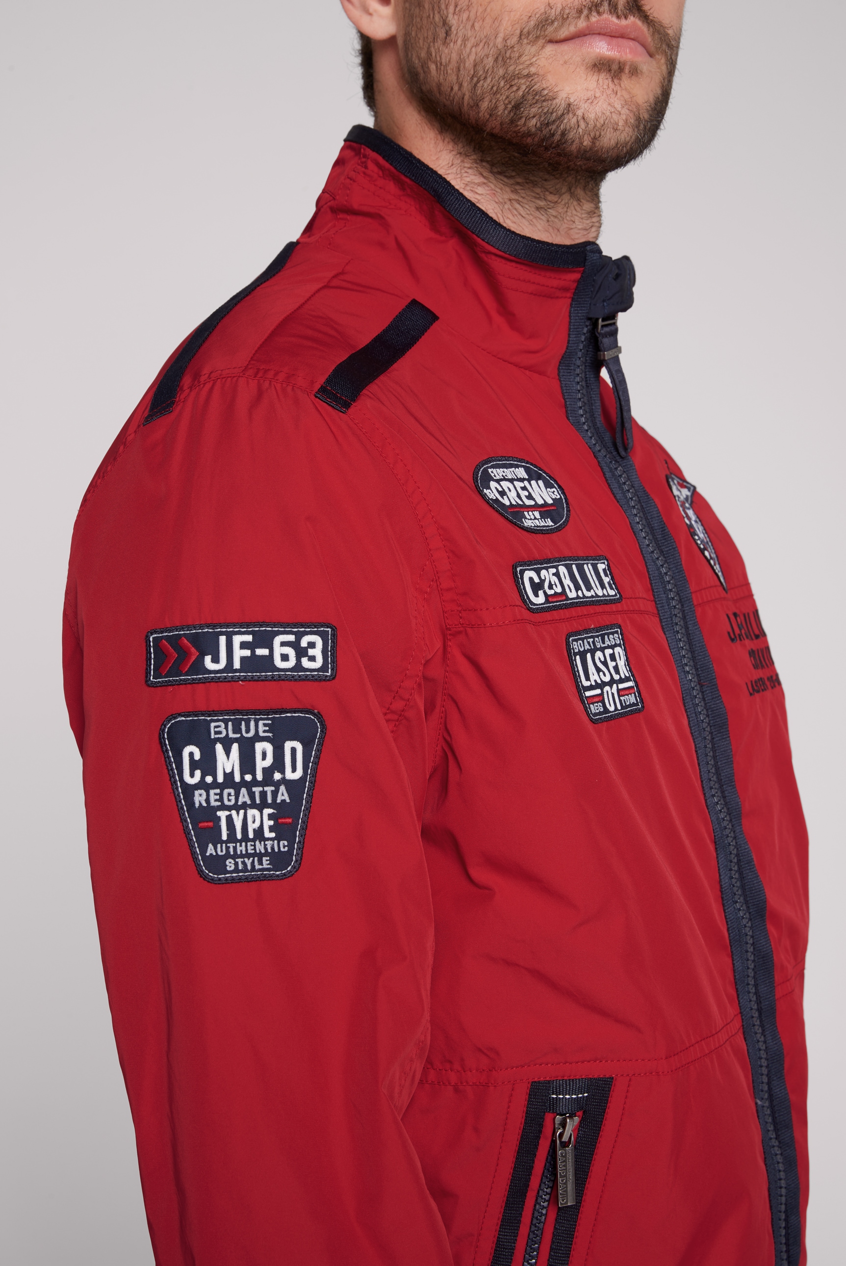 CAMP DAVID Outdoorjacke, ohne Kapuze, mit Stehkragen