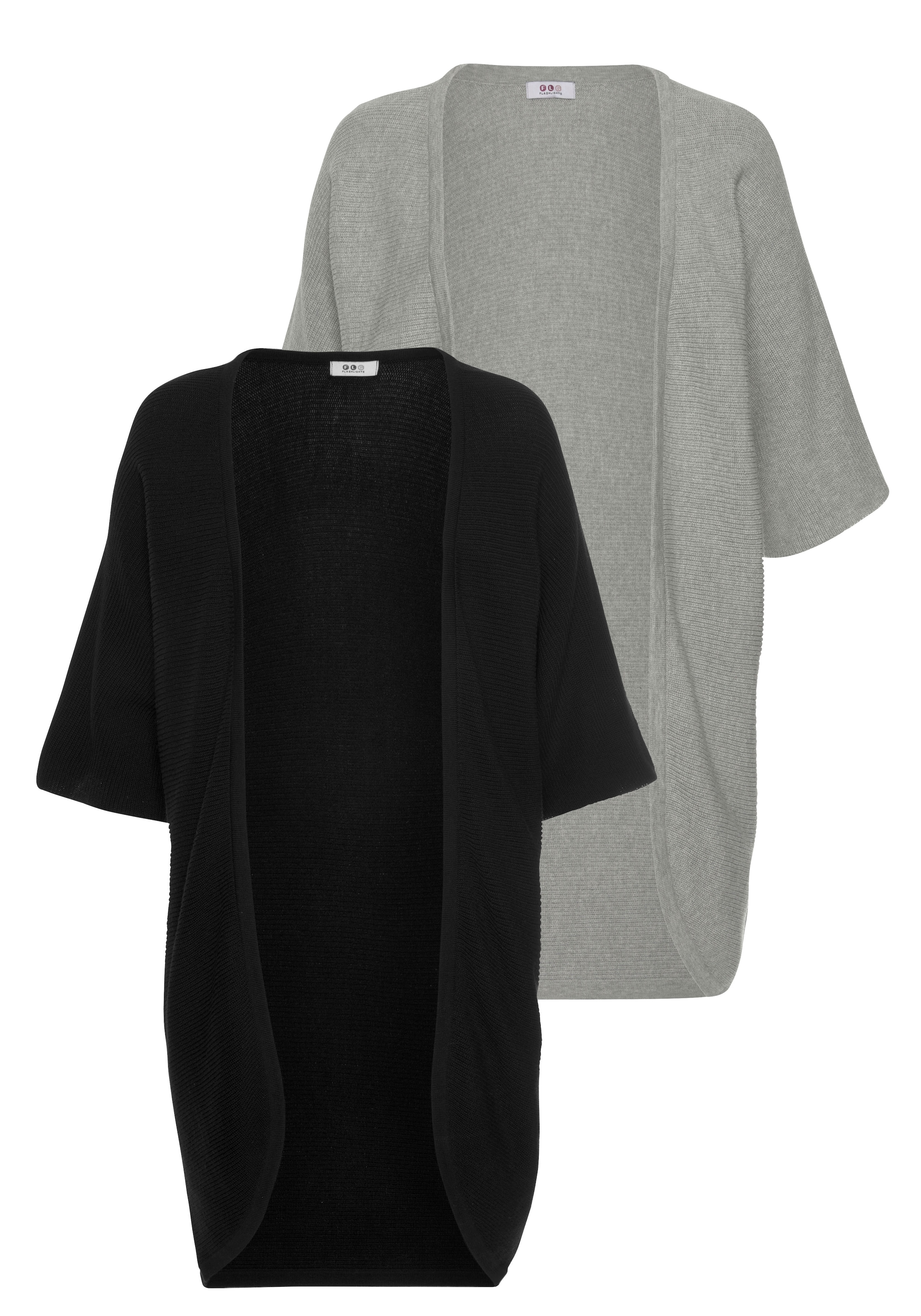 Flashlights Longstrickjacke Packung, 2er-Pack, 2 Stk. tlg. in offener Form günstig online kaufen