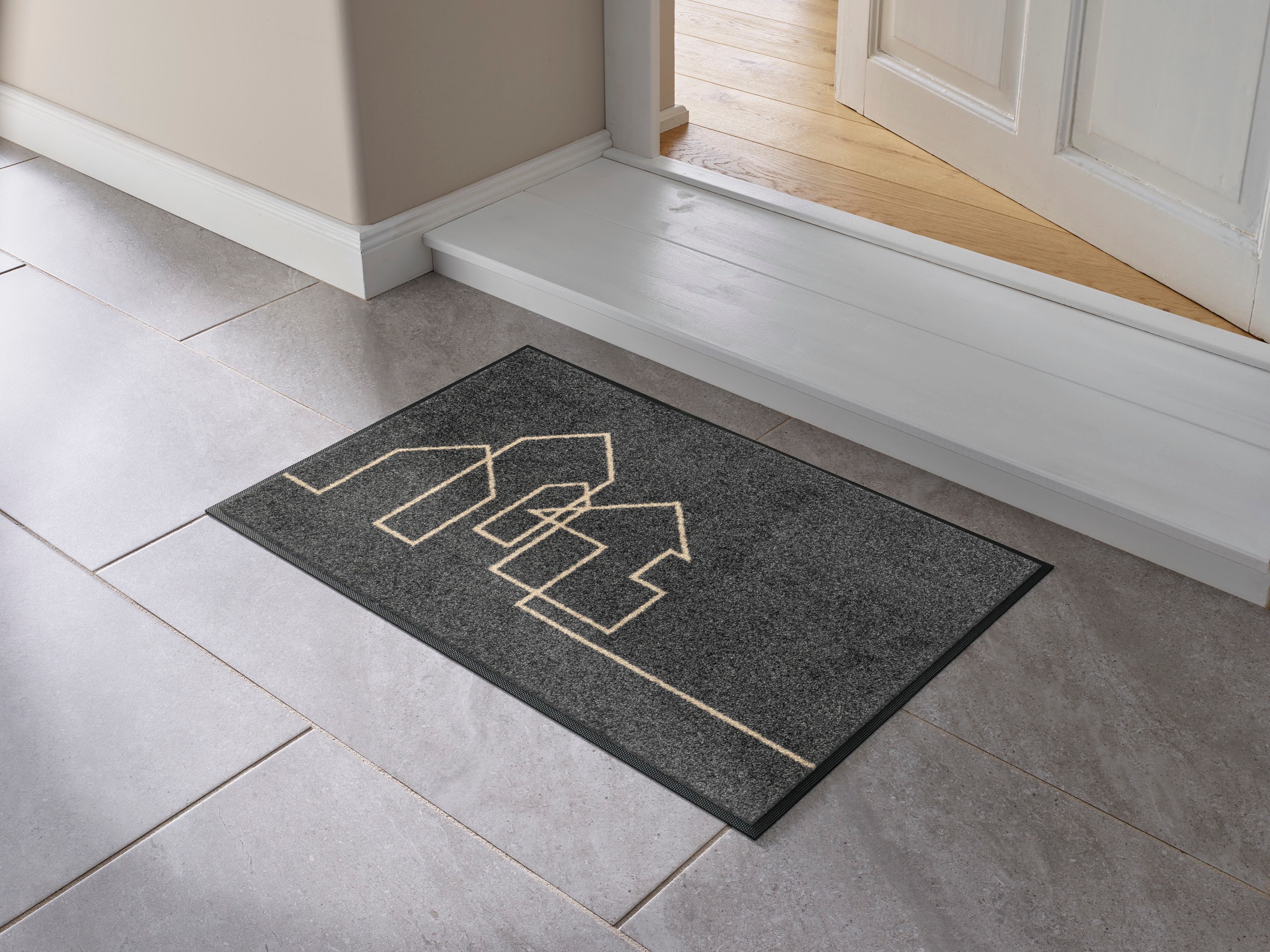 wash+dry by Kleen-Tex Fußmatte "Linestreet" rechteckig 7 mm Höhe günstig online kaufen