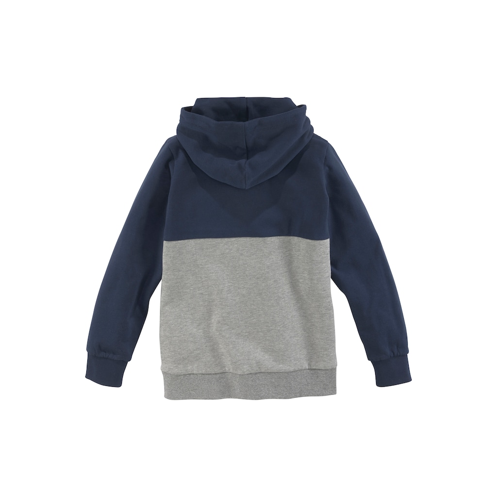 KangaROOS Kapuzensweatshirt »Colorblocking«, zweifarbig mit Logodruck