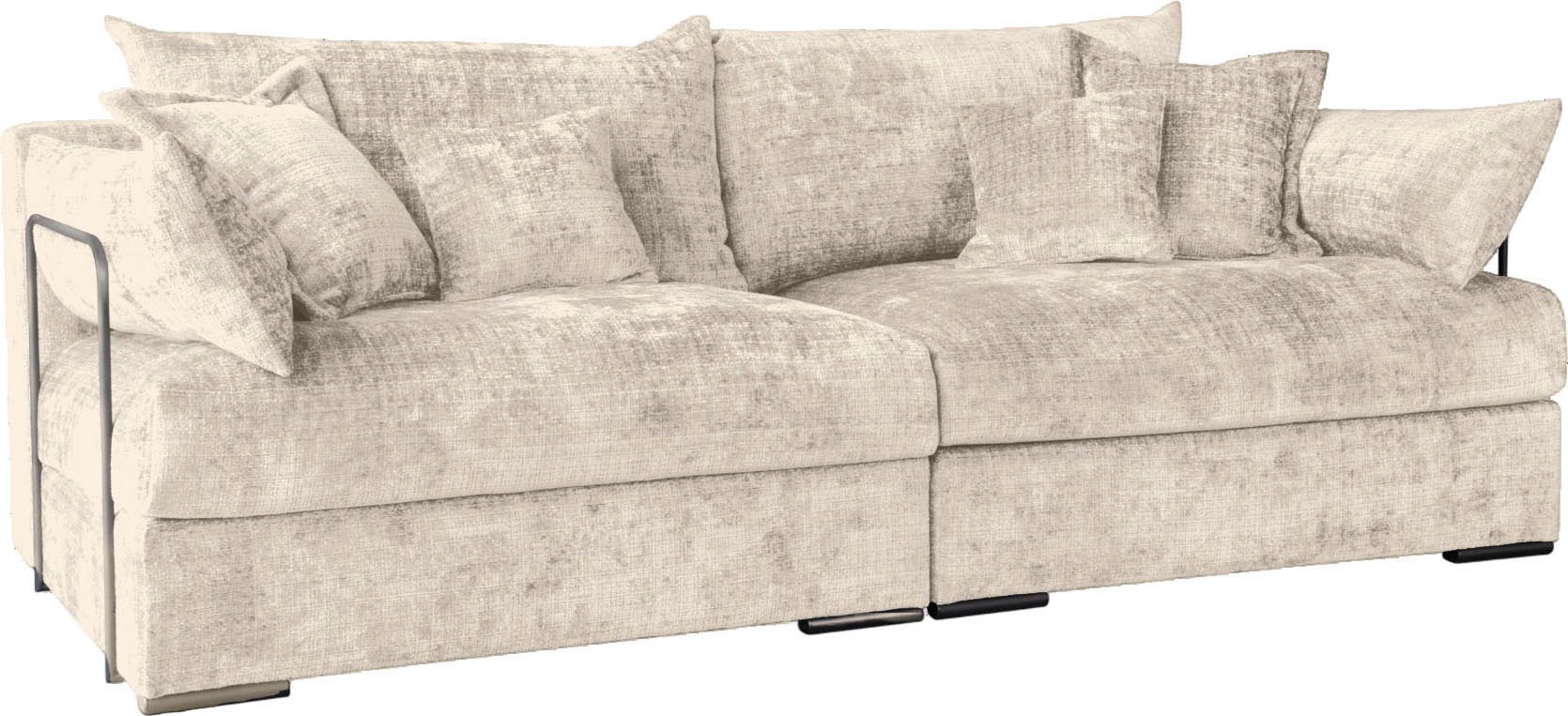 Home affaire Big-Sofa "Casa, Breite 247 cm" Mega-Sofa, Cord oder Chenille-S günstig online kaufen