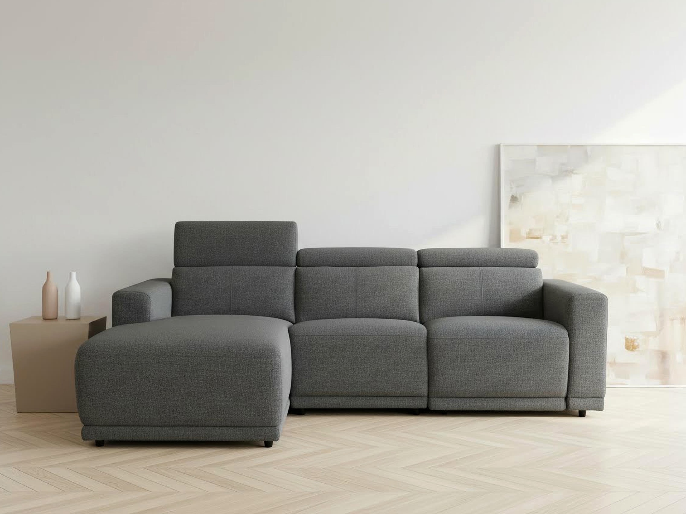 OTTO home Ecksofa "LEOO" mit USB A/C-Anschluss. Federkern, verstellbaren Ko günstig online kaufen