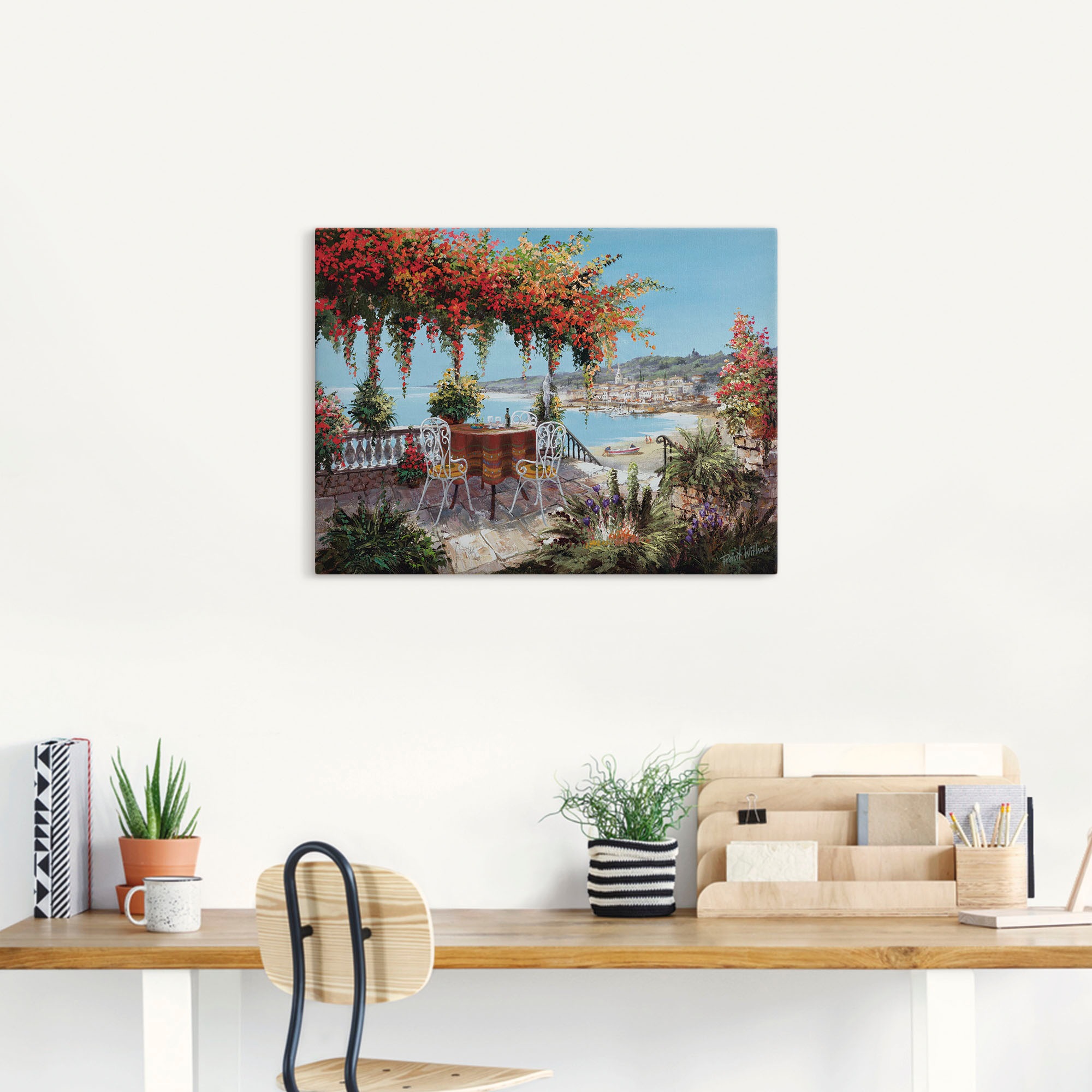 Artland Wandbild "Macht mein Tag perfekt" Gewässer 1 Stk. tlg. als Leinwand günstig online kaufen