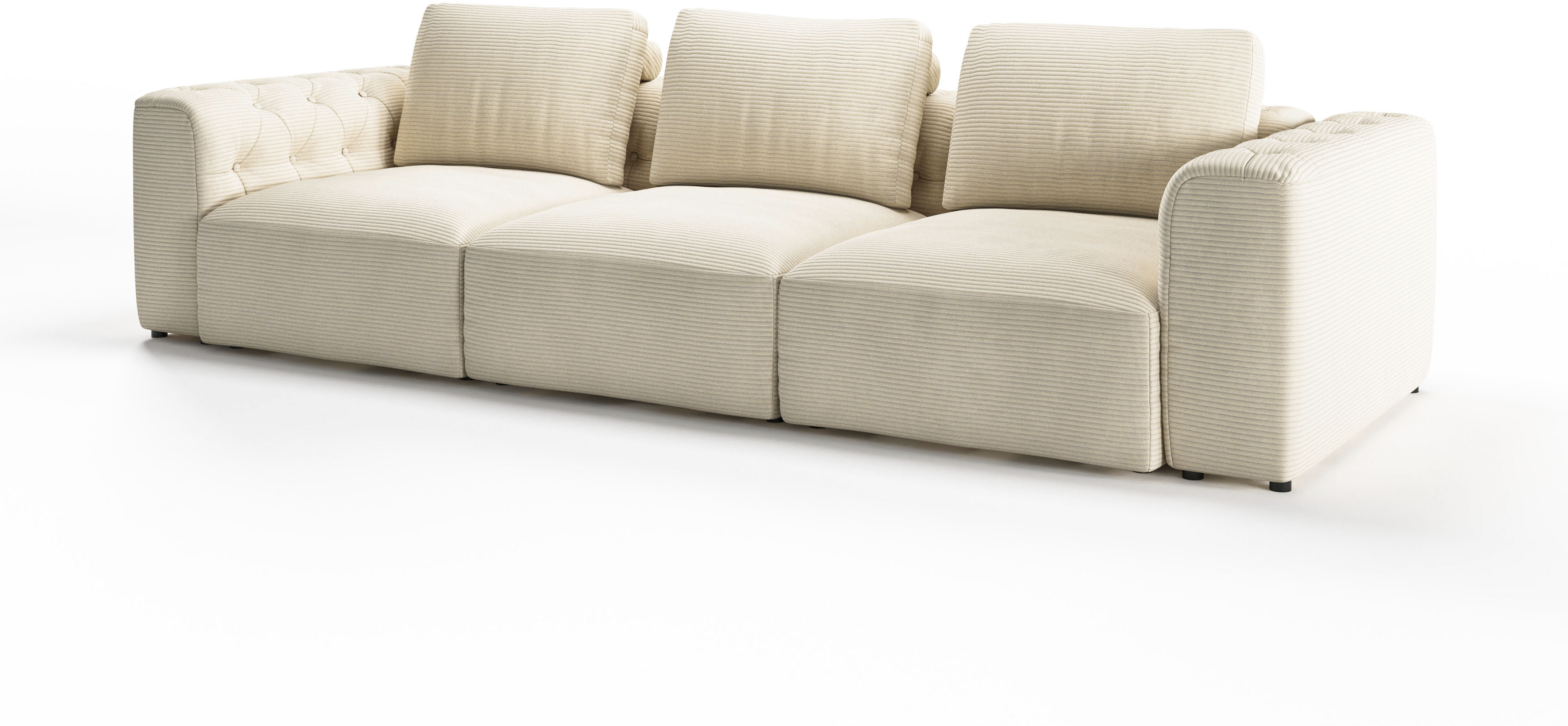 Thumbnail - RAUM.ID 3-Sitzer "Cushid", Modulsofa, bestehend aus 3 Teilen, Breite 300 cm