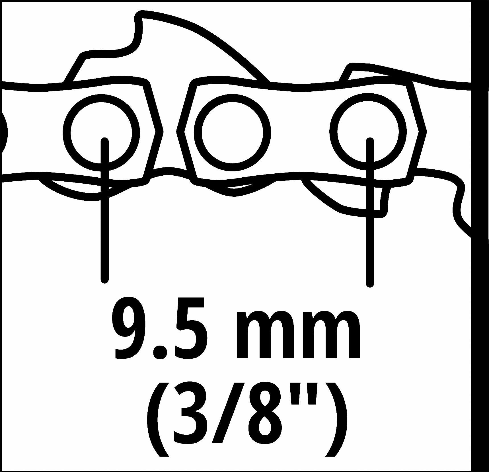 Einhell Ersatzkette, 16Z