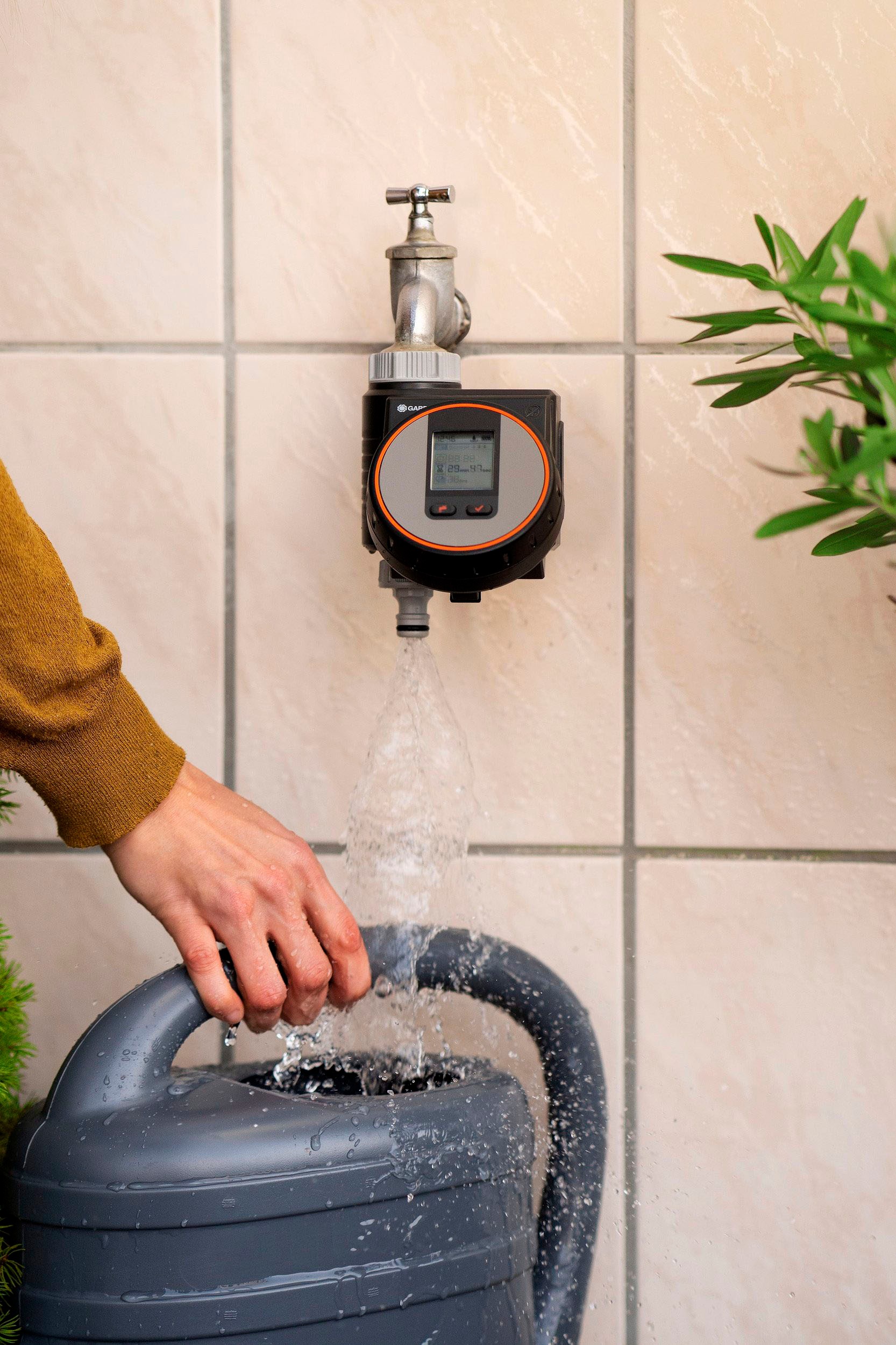 EVE Bewässerungscomputer »Aqua (HomeKit) + Schlauchverbinder 2-Wege-Verteiler«, (Packung)