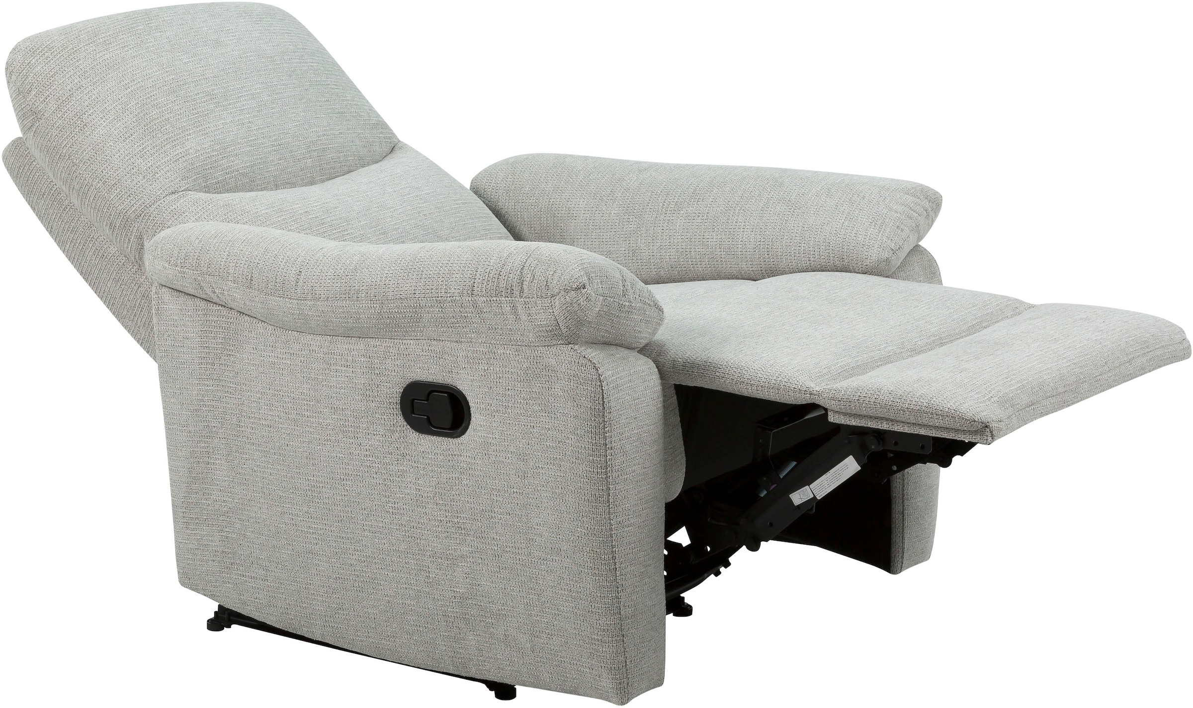 Home affaire Relaxsessel »ODILON, TV-Sessel mit Relax- und Liegefunktion, Struktur-Bezug«, manuelle und elektrische Funktion (mit USB A/C), Federkern-Polsterung