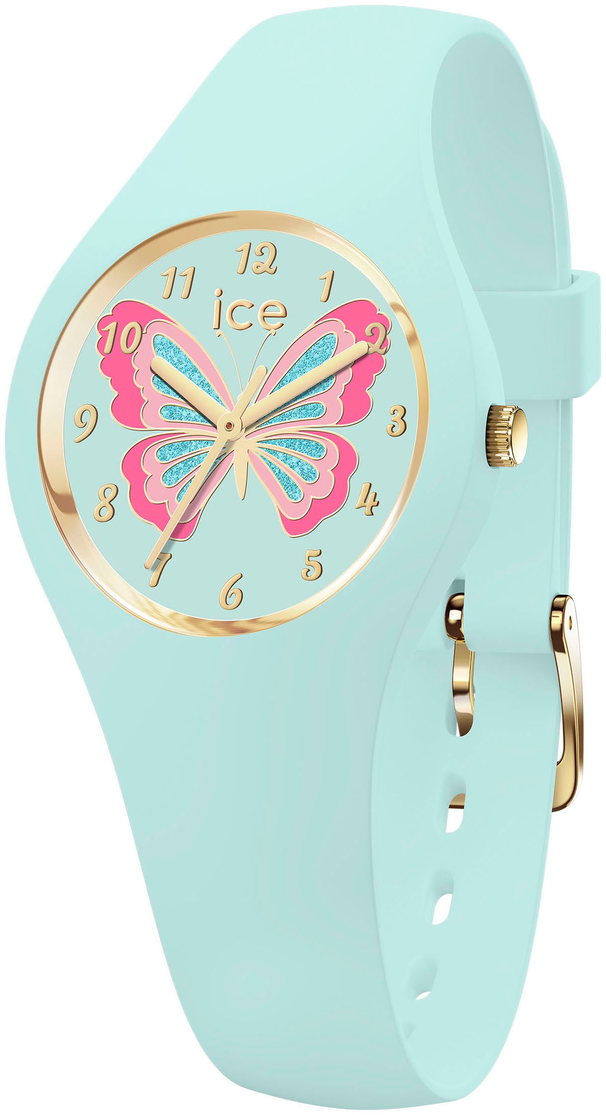 ice-watch Quarzuhr »ICE fantasia - Butterfly - Extra small - 3H«, Armbanduhr, Kinderuhr, Mädchenuhr, Schmetterling, Schulanfang