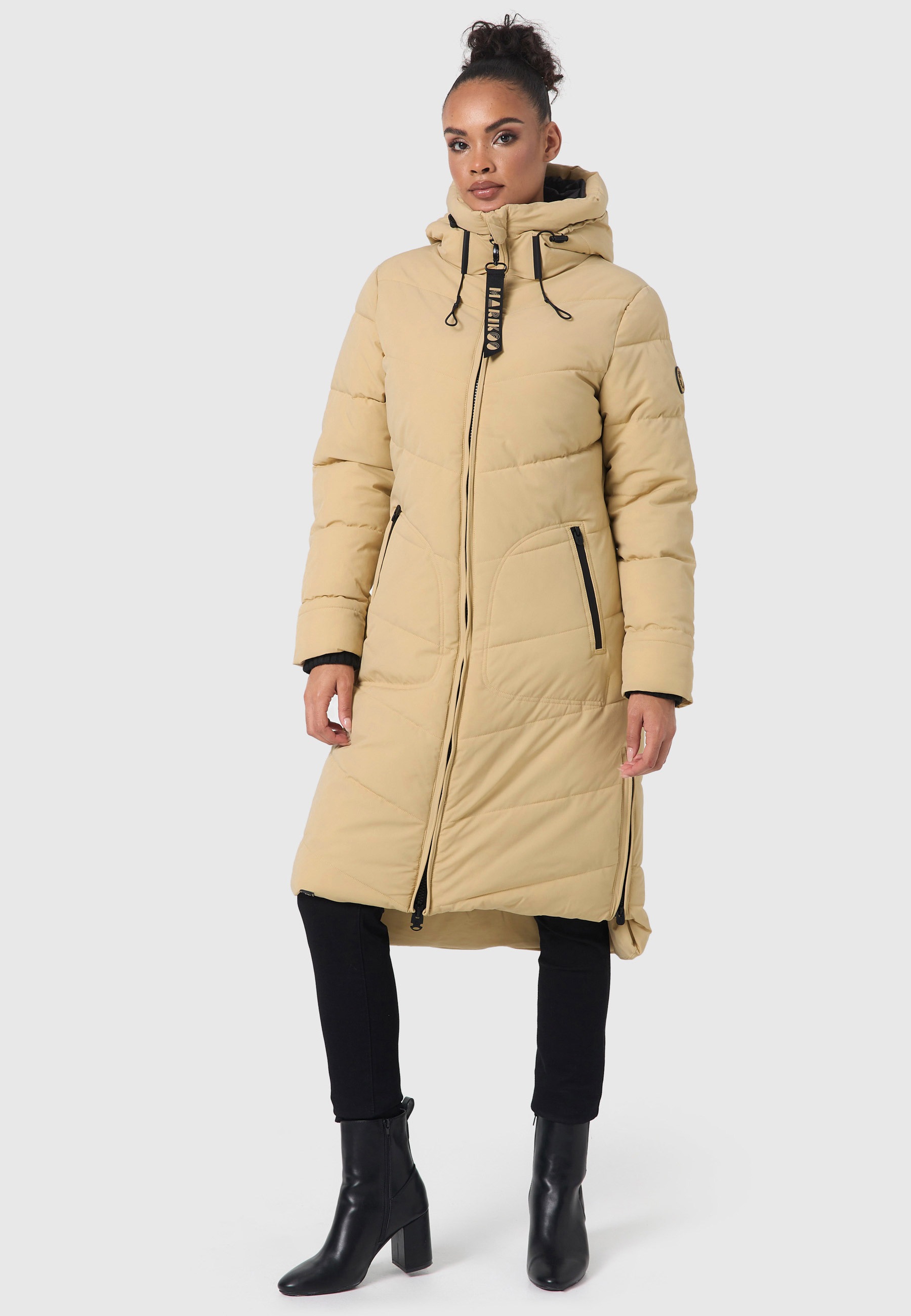 Marikoo Winterjacke "Benikoo", langer Winter Mantel gesteppt günstig online kaufen